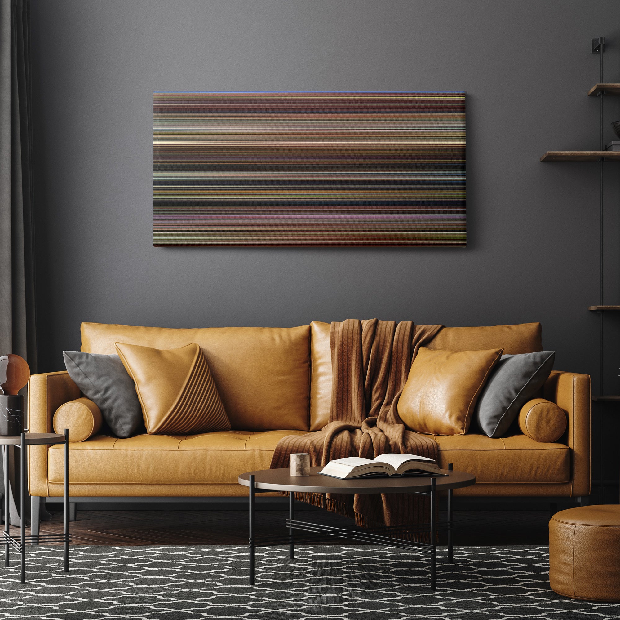 13 Going On 30 (2004) CineSpectrum Color Spectrum Canvas Print - Hanging Horizontal on Wall in Room