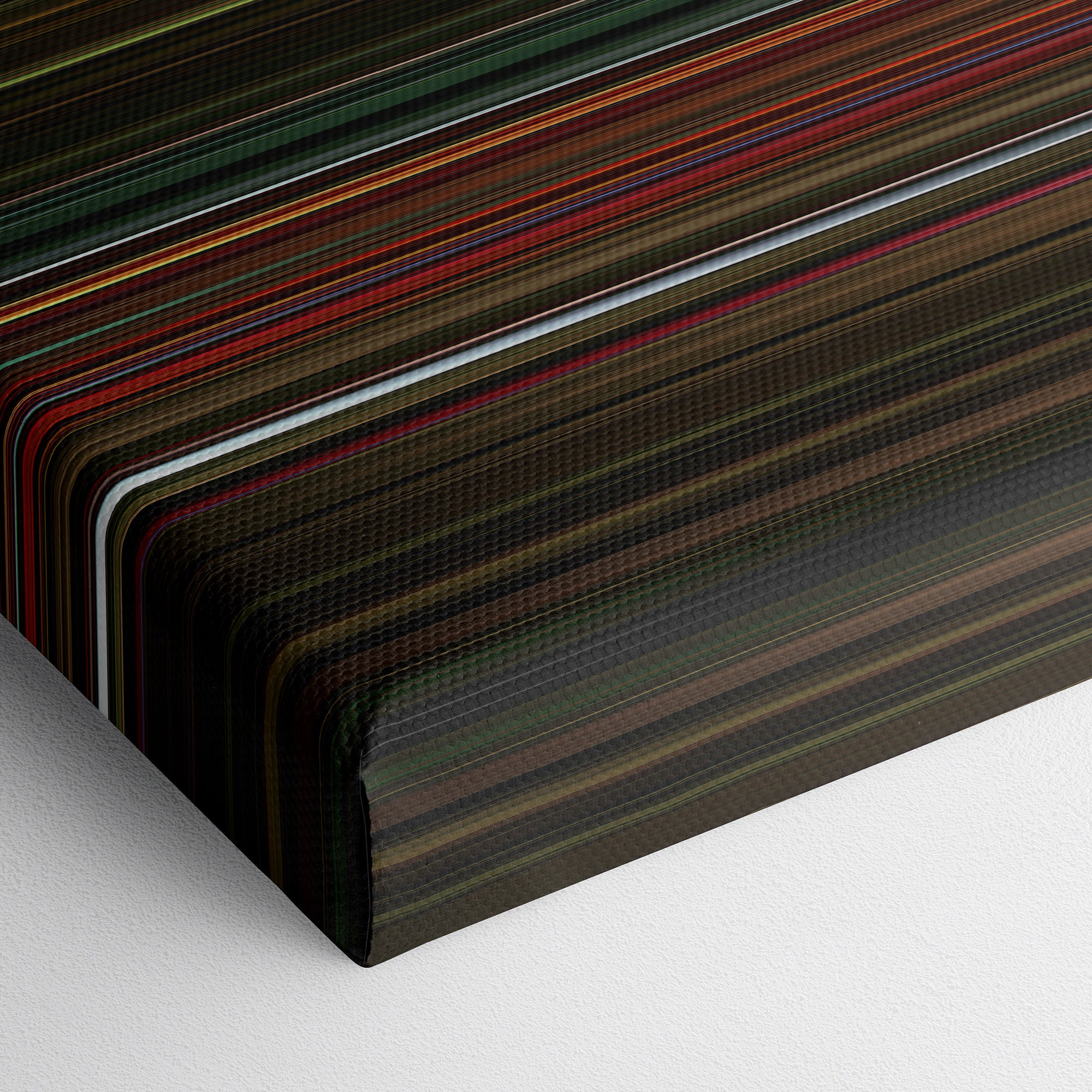 2046 (2004) CineSpectrum Color Spectrum Canvas Print - Close Up of Bottom of Print