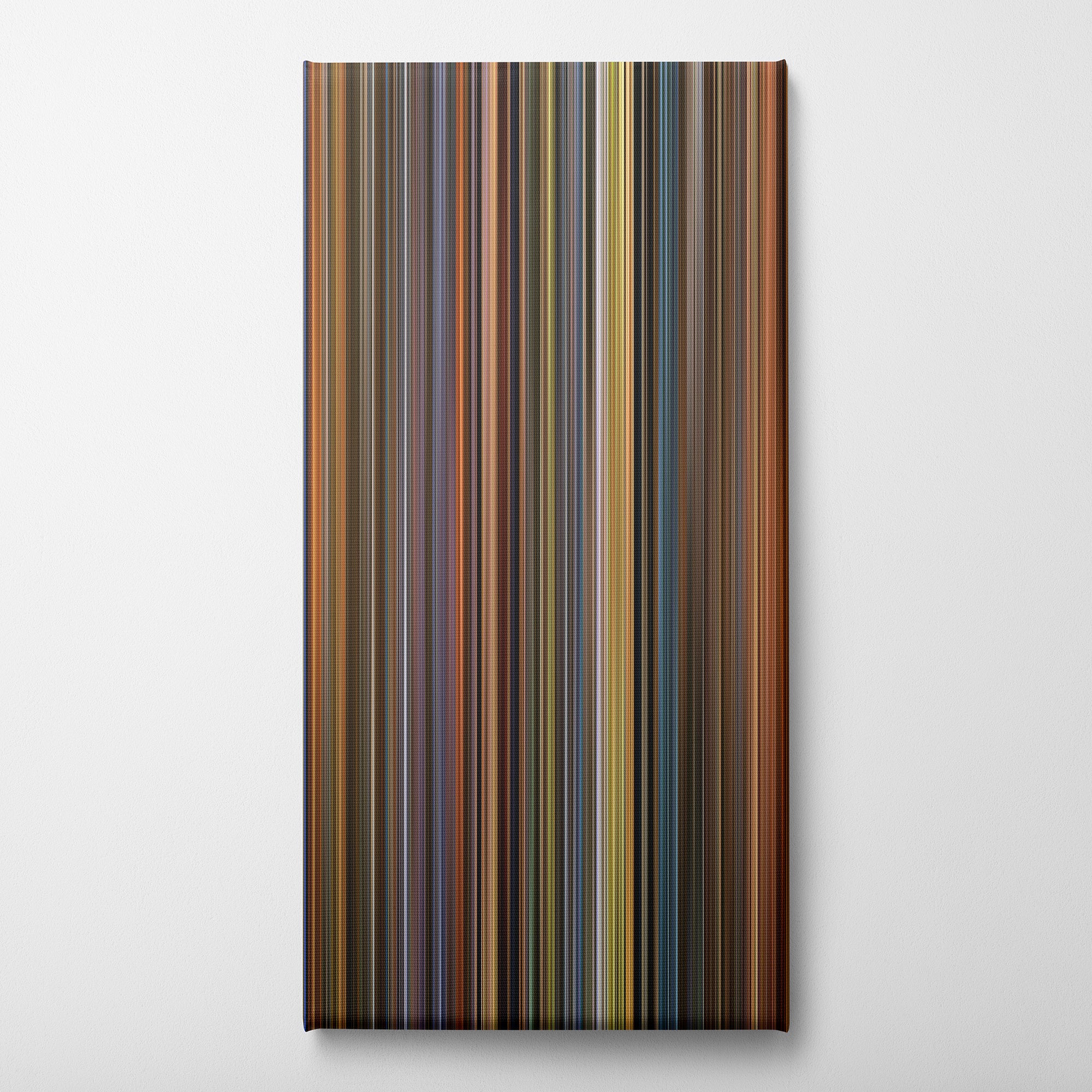 A Beautiful Mind (2001) CineSpectrum Color Spectrum Canvas Print - Vertical on Wall