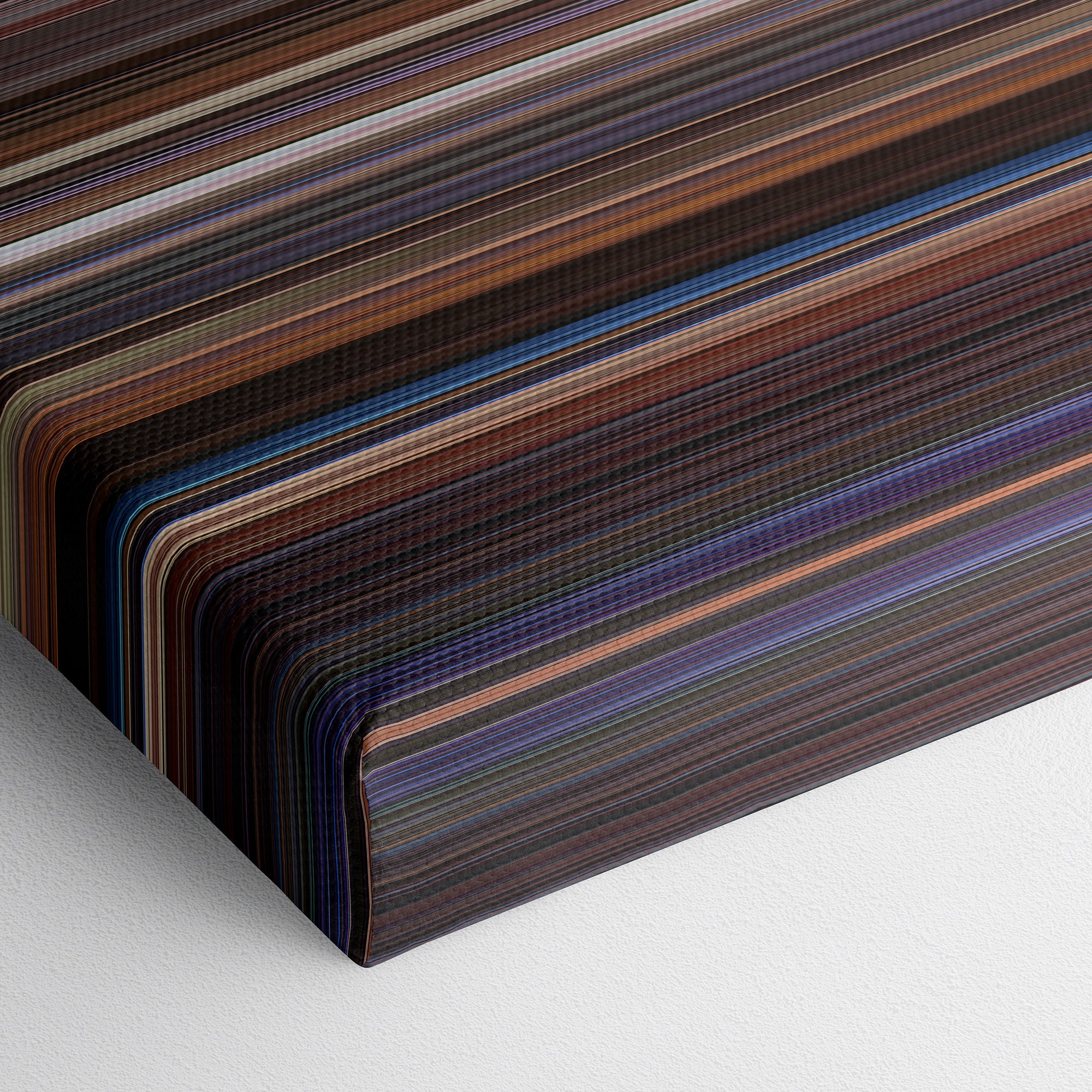 A Cinderella Story - If the Shoe Fits (2016) CineSpectrum Color Spectrum Canvas Print - Close Up of Bottom of Print