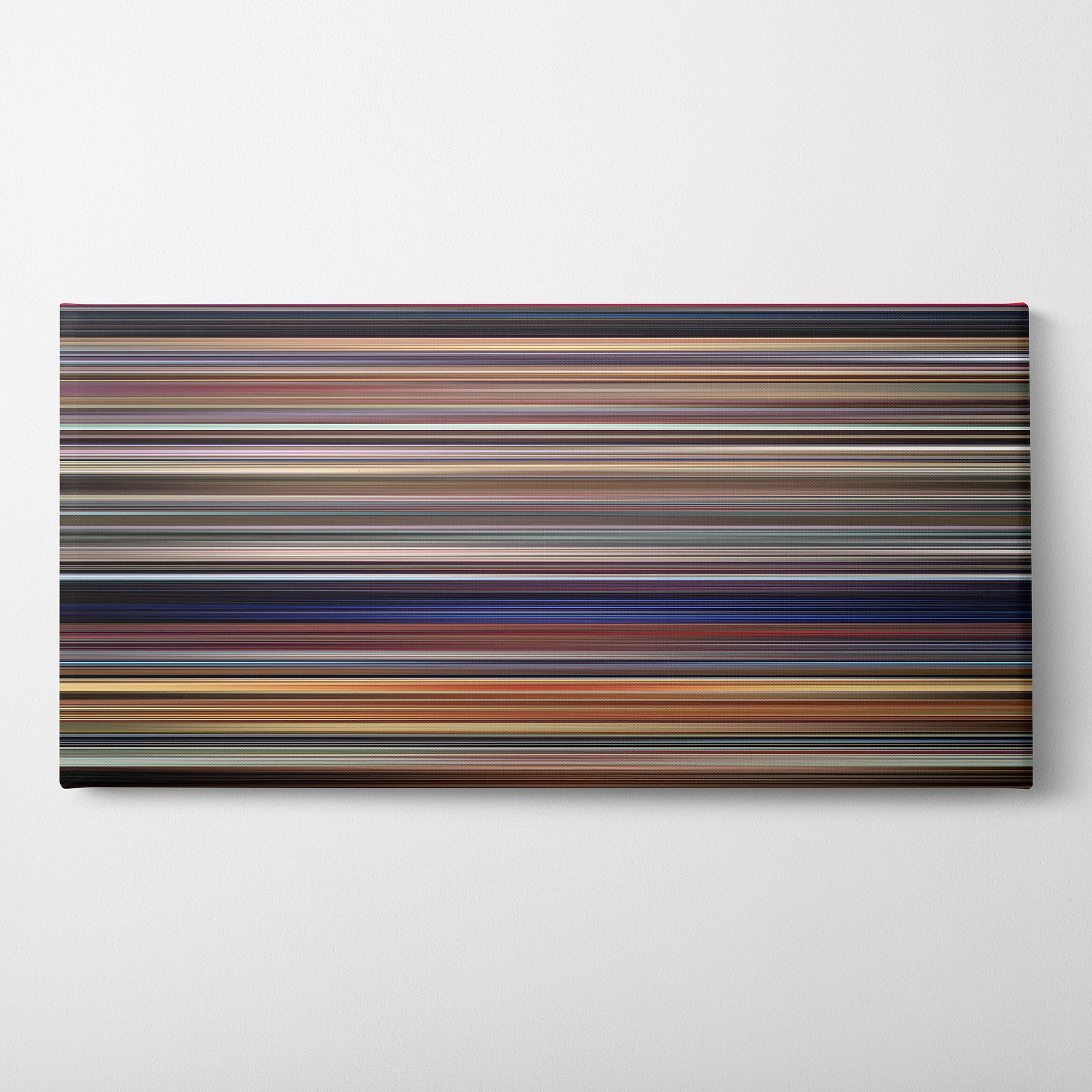 A Clockwork Orange (1971) CineSpectrum Color Spectrum Canvas Print - Horizontal on Wall