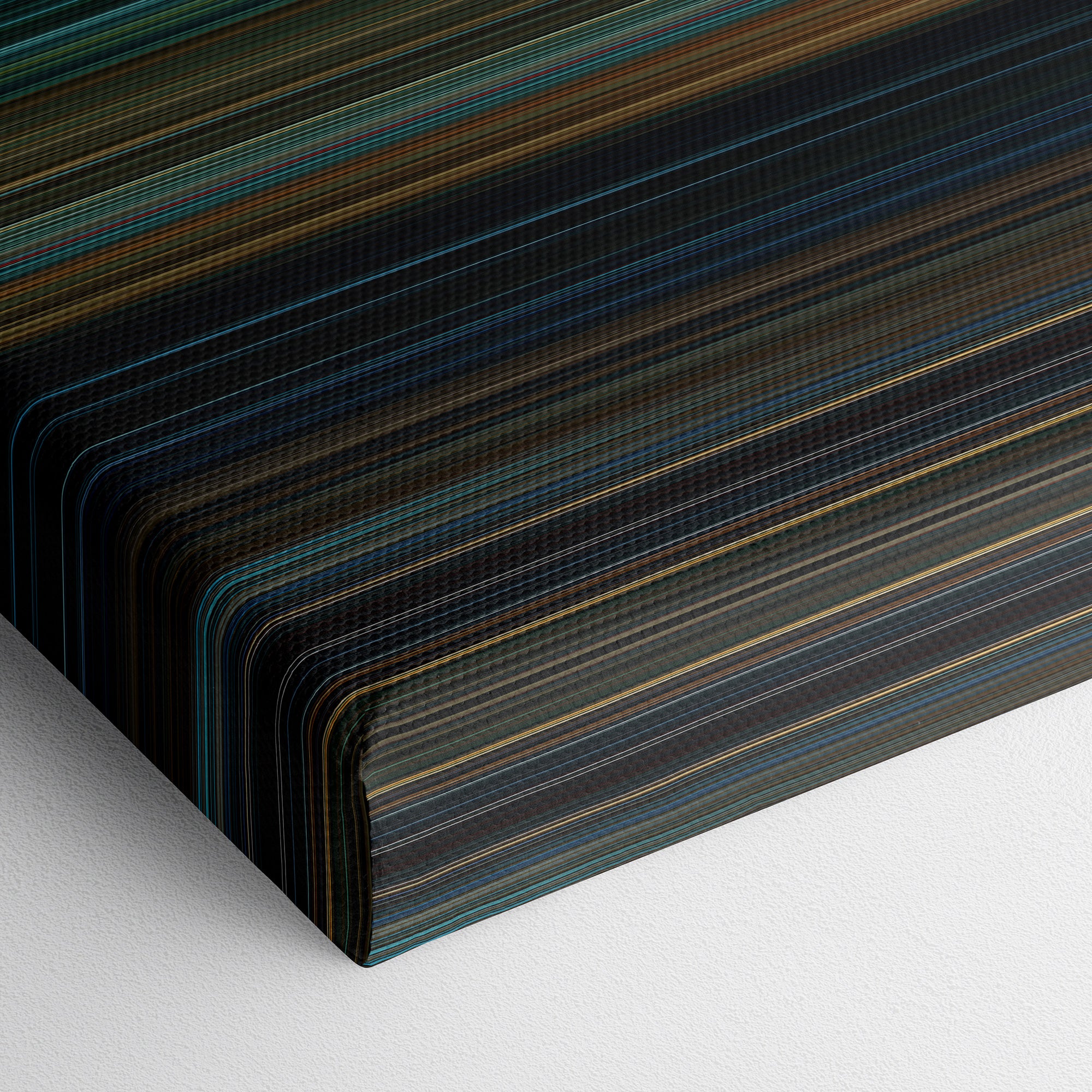 A Good Day to Die Hard (2013) CineSpectrum Color Spectrum Canvas Print - Close Up of Bottom of Print