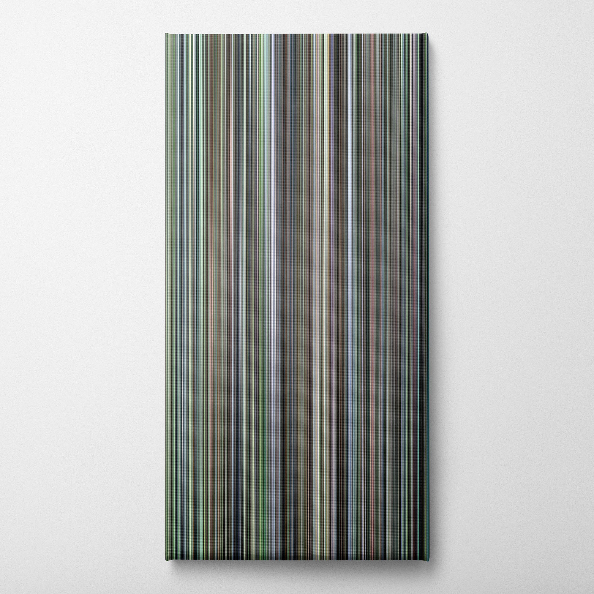 A Hidden Life (2019) CineSpectrum Color Spectrum Canvas Print - Vertical on Wall