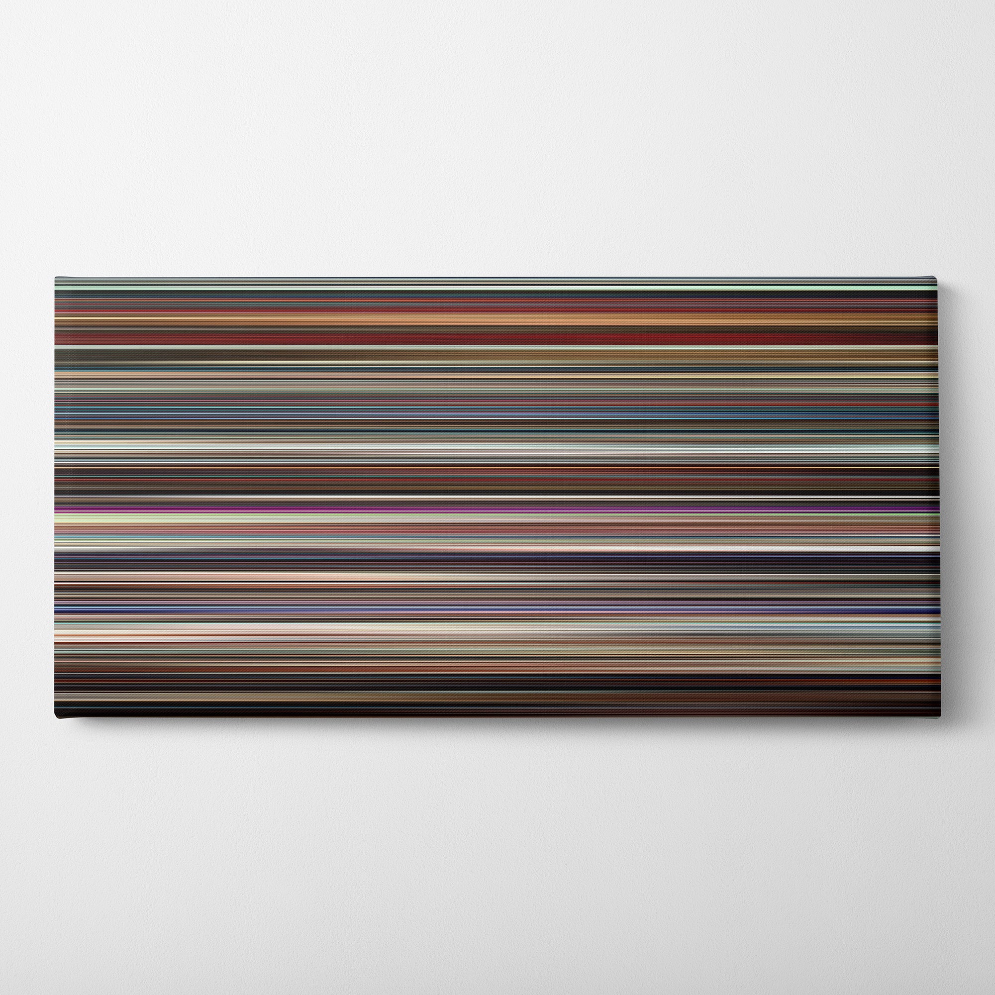A Star Is Born (2018) CineSpectrum Color Spectrum Canvas Print - Horizontal on Wall