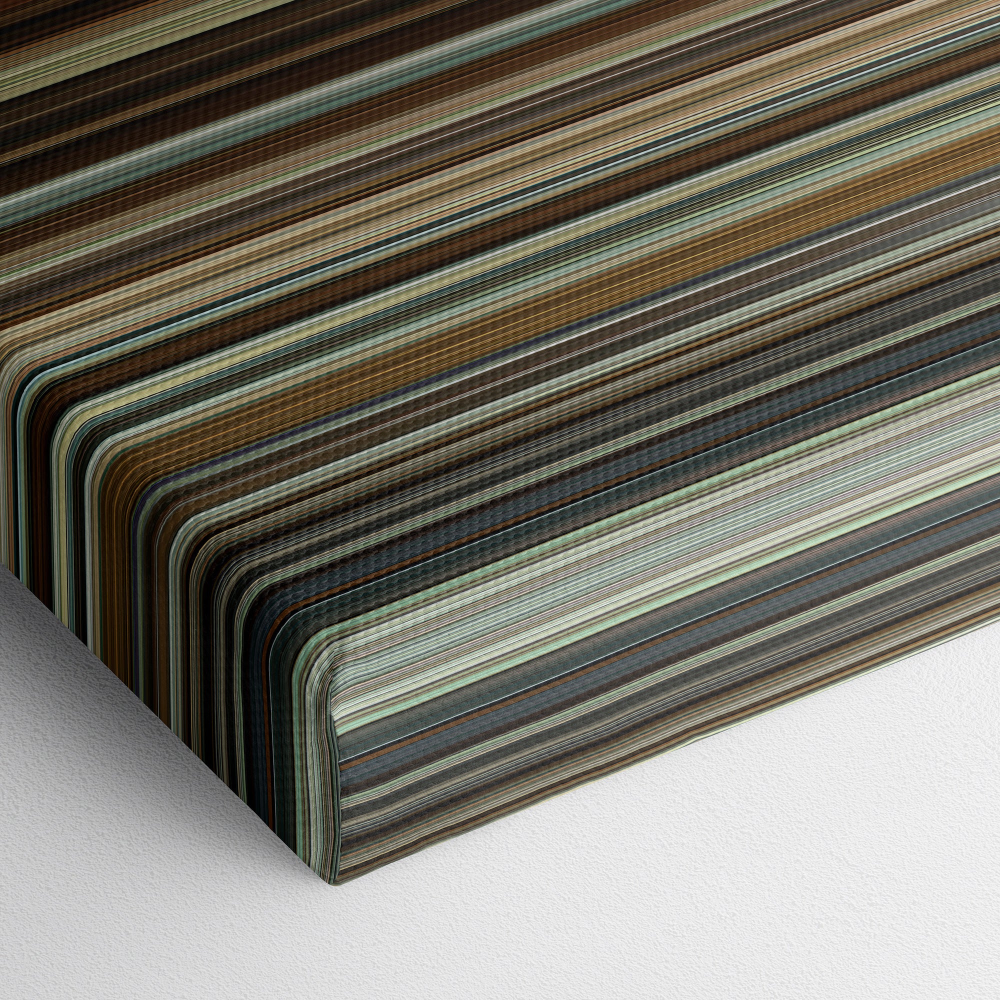 About Time (2013) CineSpectrum Color Spectrum Canvas Print - Close Up of Bottom of Print