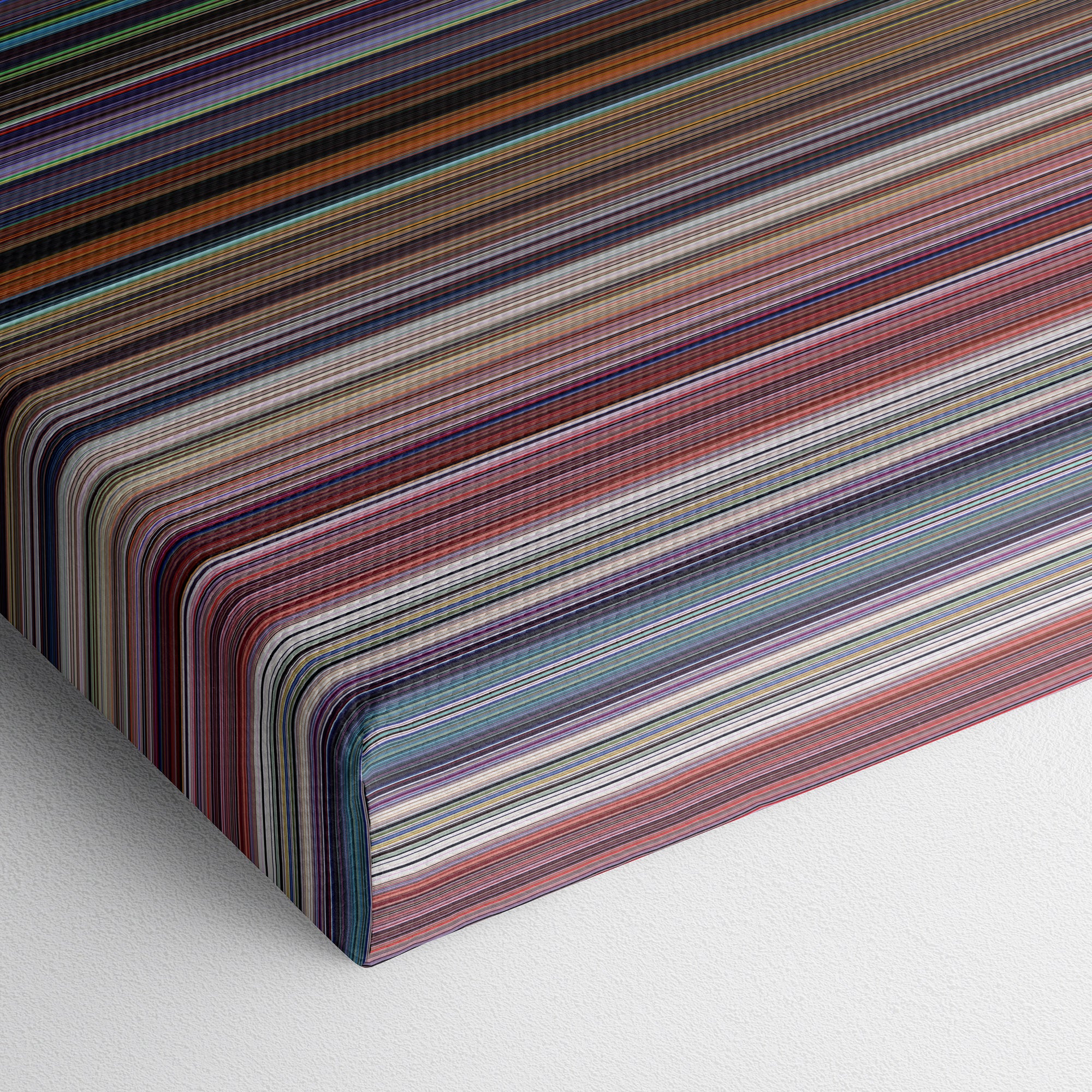 Akira (1988) CineSpectrum Color Spectrum Canvas Print - Close Up of Bottom of Print