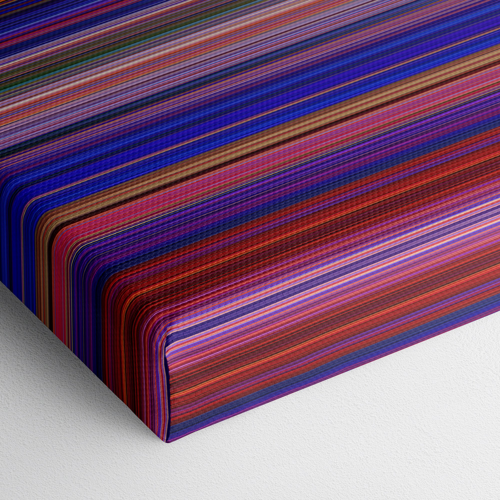 Aladdin (1992) CineSpectrum Color Spectrum Canvas Print - Close Up of Bottom of Print