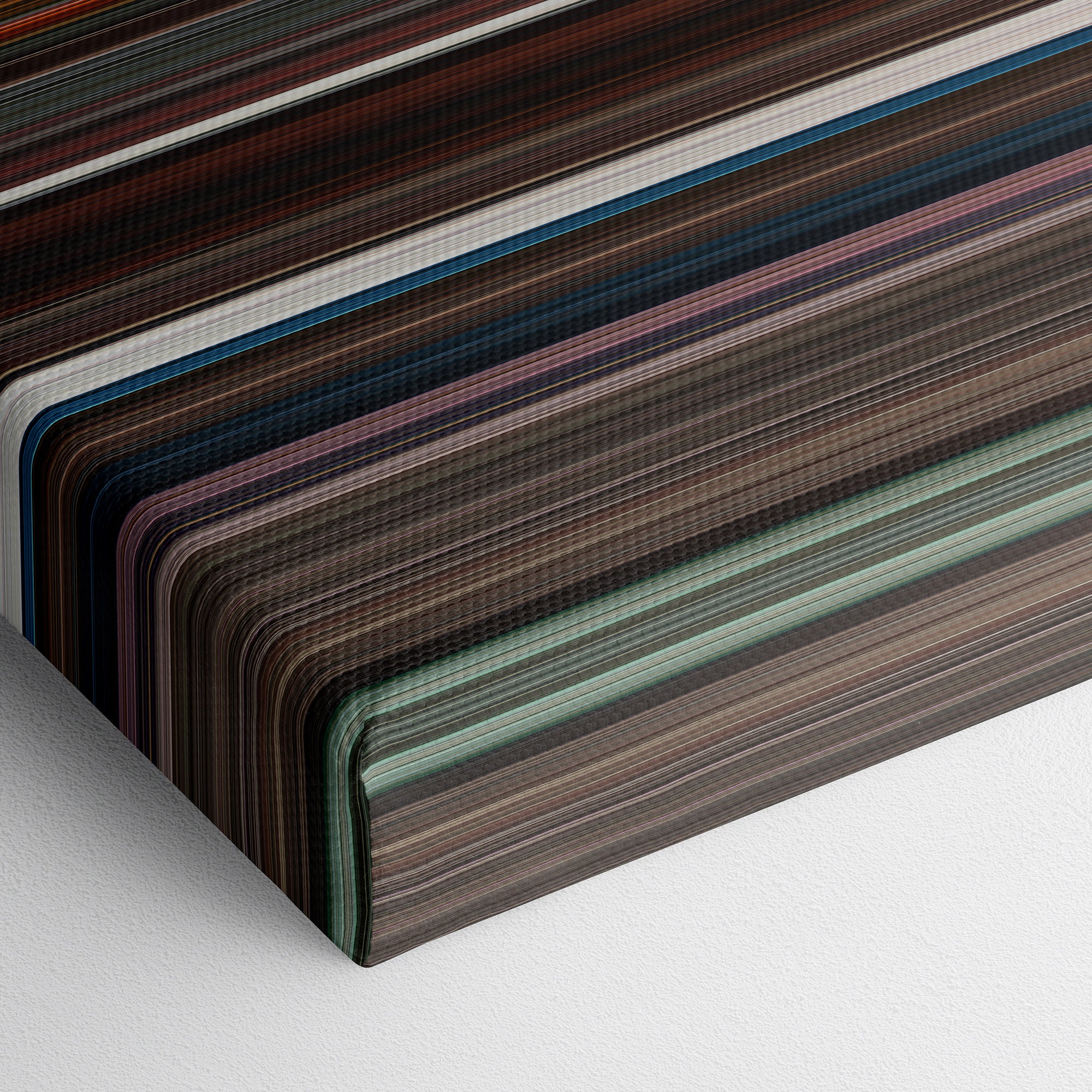 Alice in Wonderland (2010) CineSpectrum Color Spectrum Canvas Print - Close Up of Bottom of Print