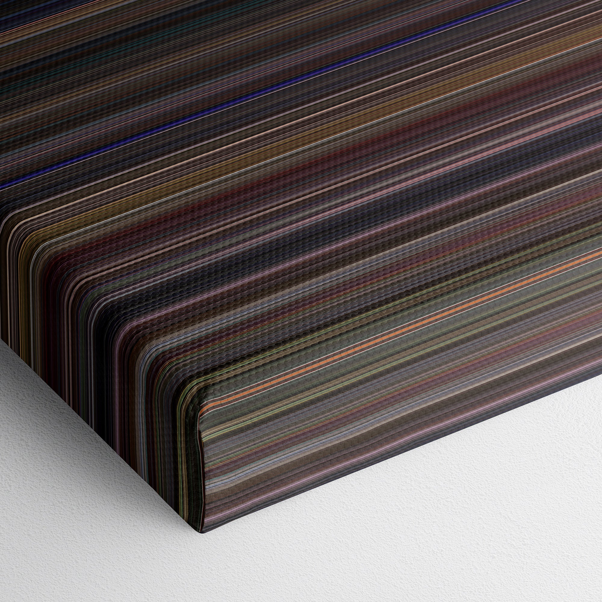 Almost Famous (2000) CineSpectrum Color Spectrum Canvas Print - Close Up of Bottom of Print
