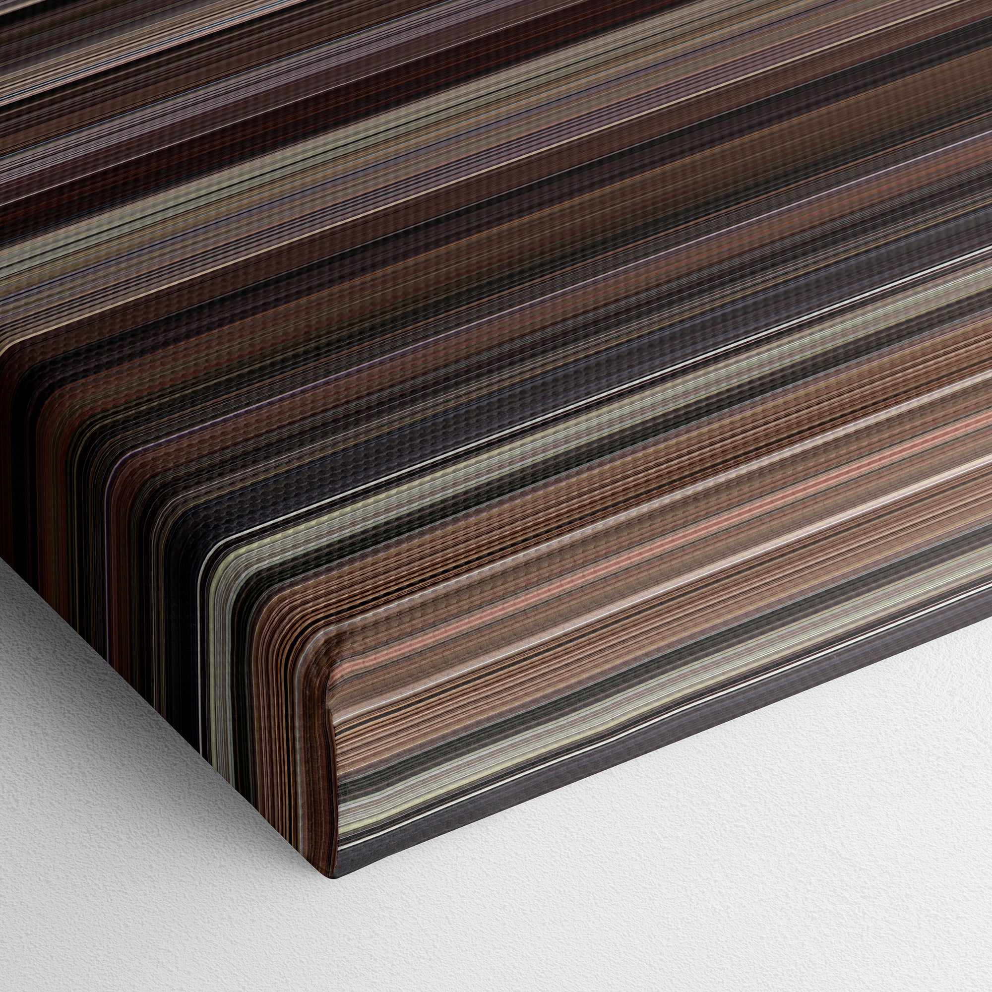 American Psycho (2000) CineSpectrum Color Spectrum Canvas Print - Close Up of Bottom of Print