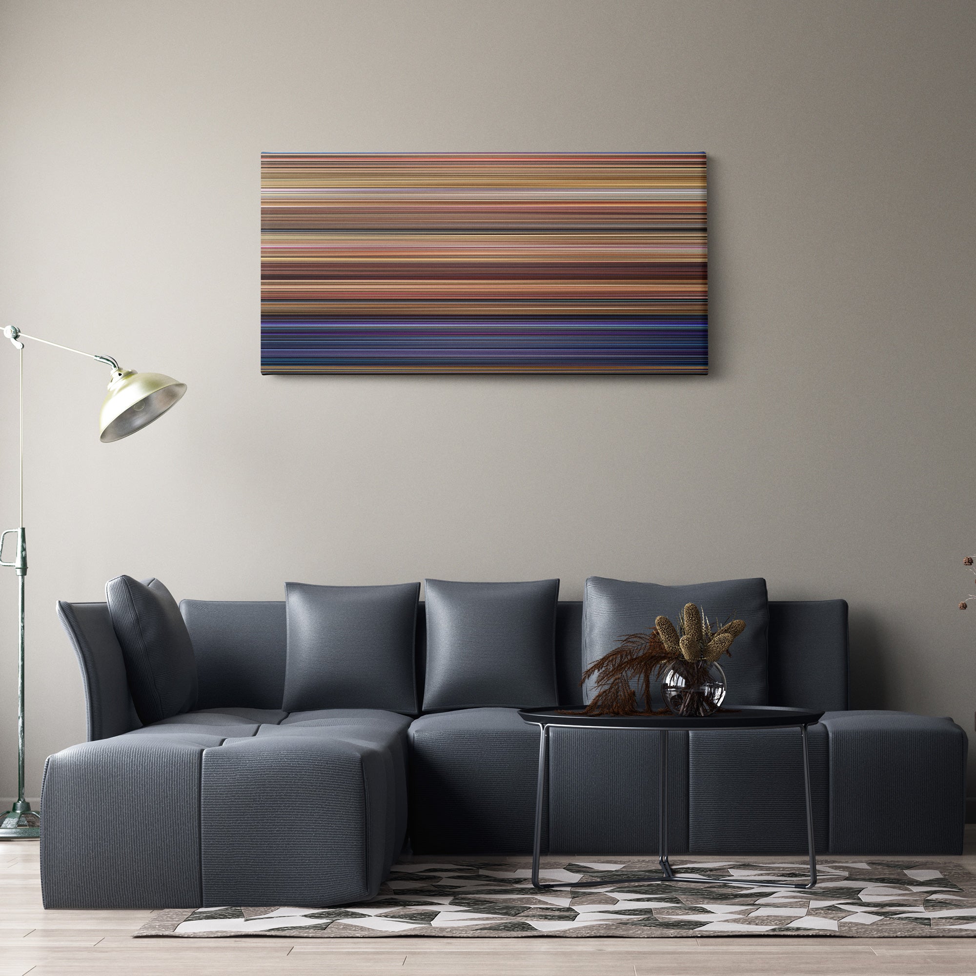 Another Cinderella Story (2008) CineSpectrum Color Spectrum Canvas Print - Hanging Horizontal on Wall in Room