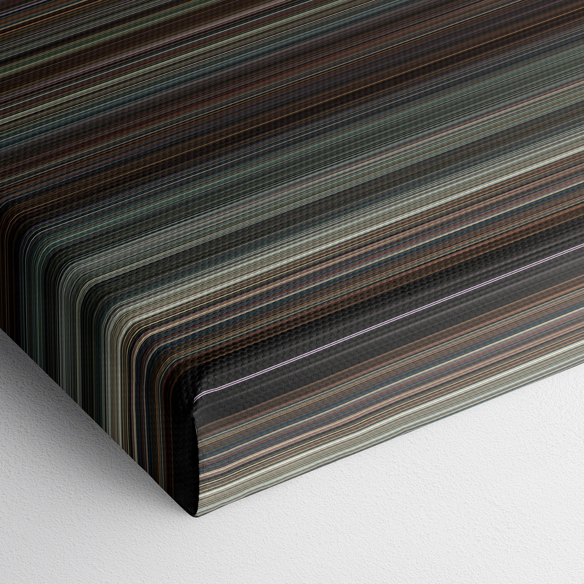 Argo (2012) CineSpectrum Color Spectrum Canvas Print - Close Up of Bottom of Print