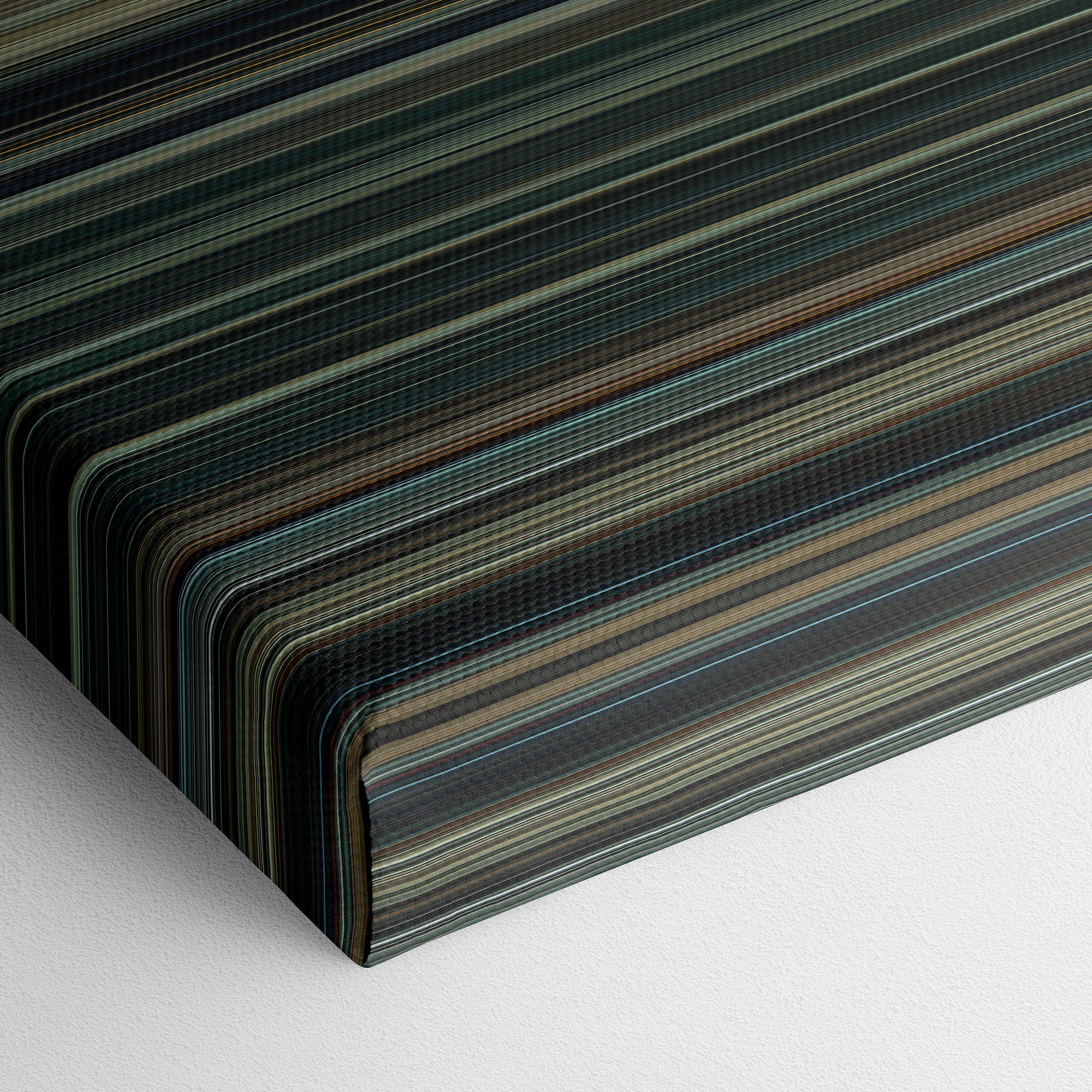Army of the Dead (2021) CineSpectrum Color Spectrum Canvas Print - Close Up of Bottom of Print