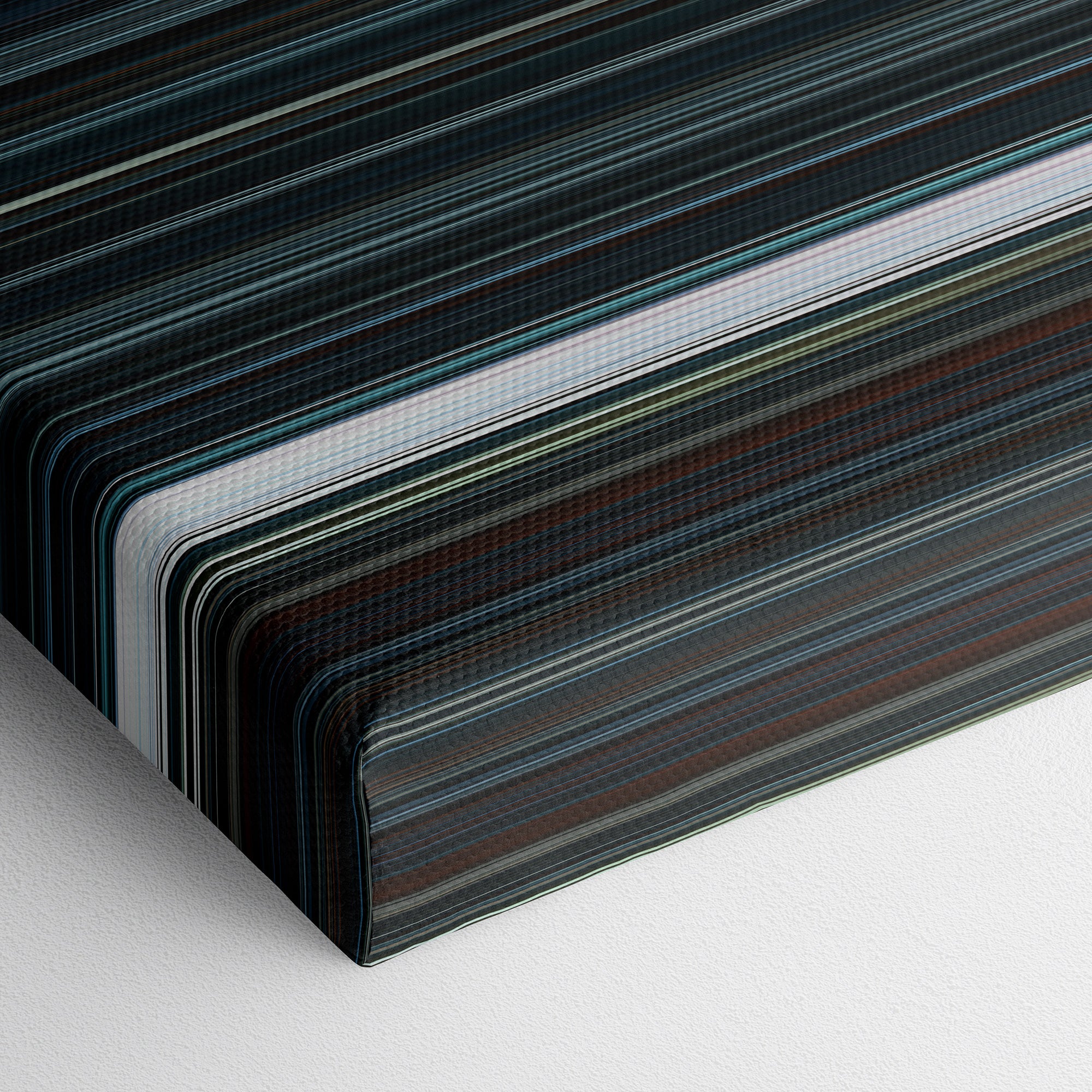 Arrival (2016) CineSpectrum Color Spectrum Canvas Print - Close Up of Bottom of Print