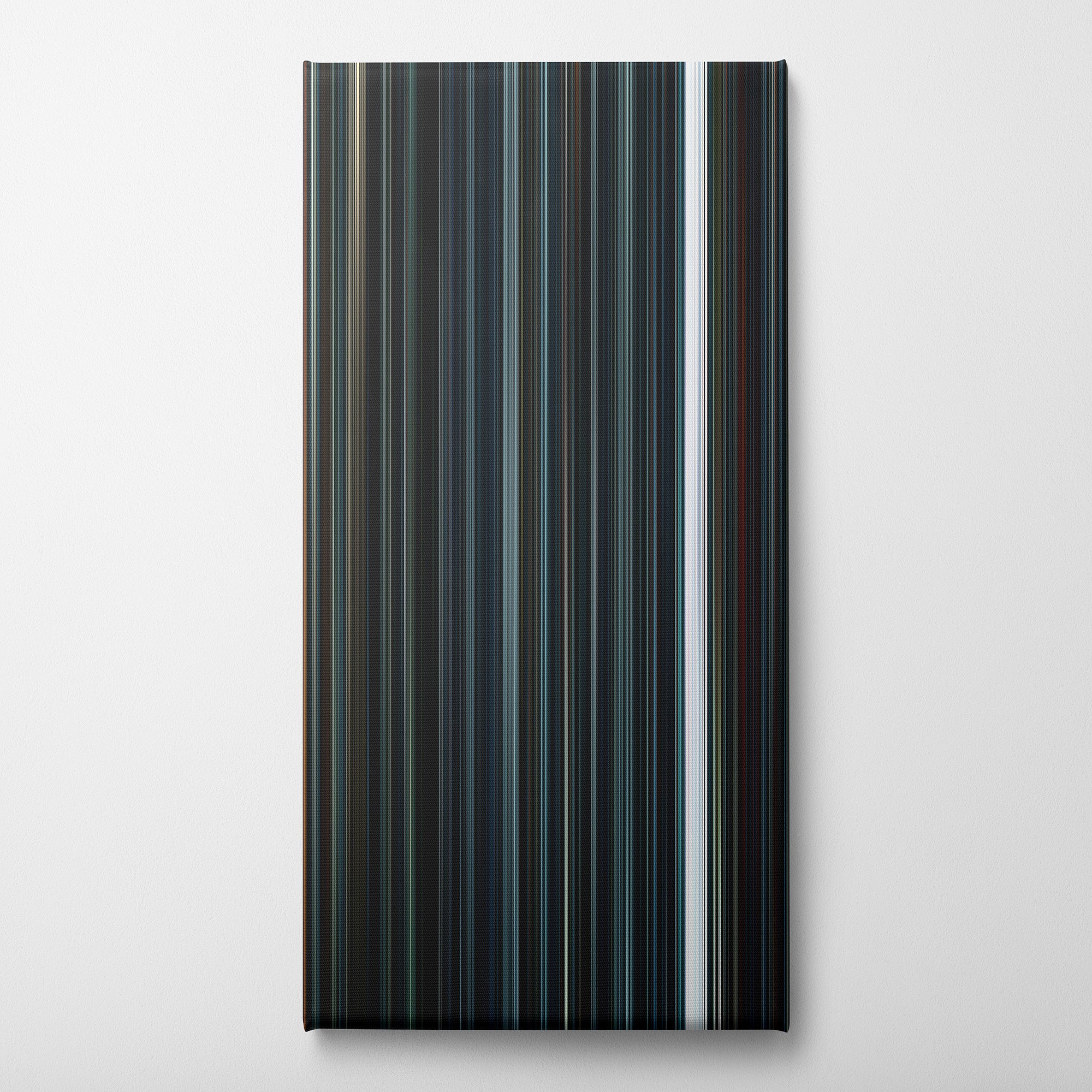 Arrival (2016) CineSpectrum Color Spectrum Canvas Print - Vertical on Wall