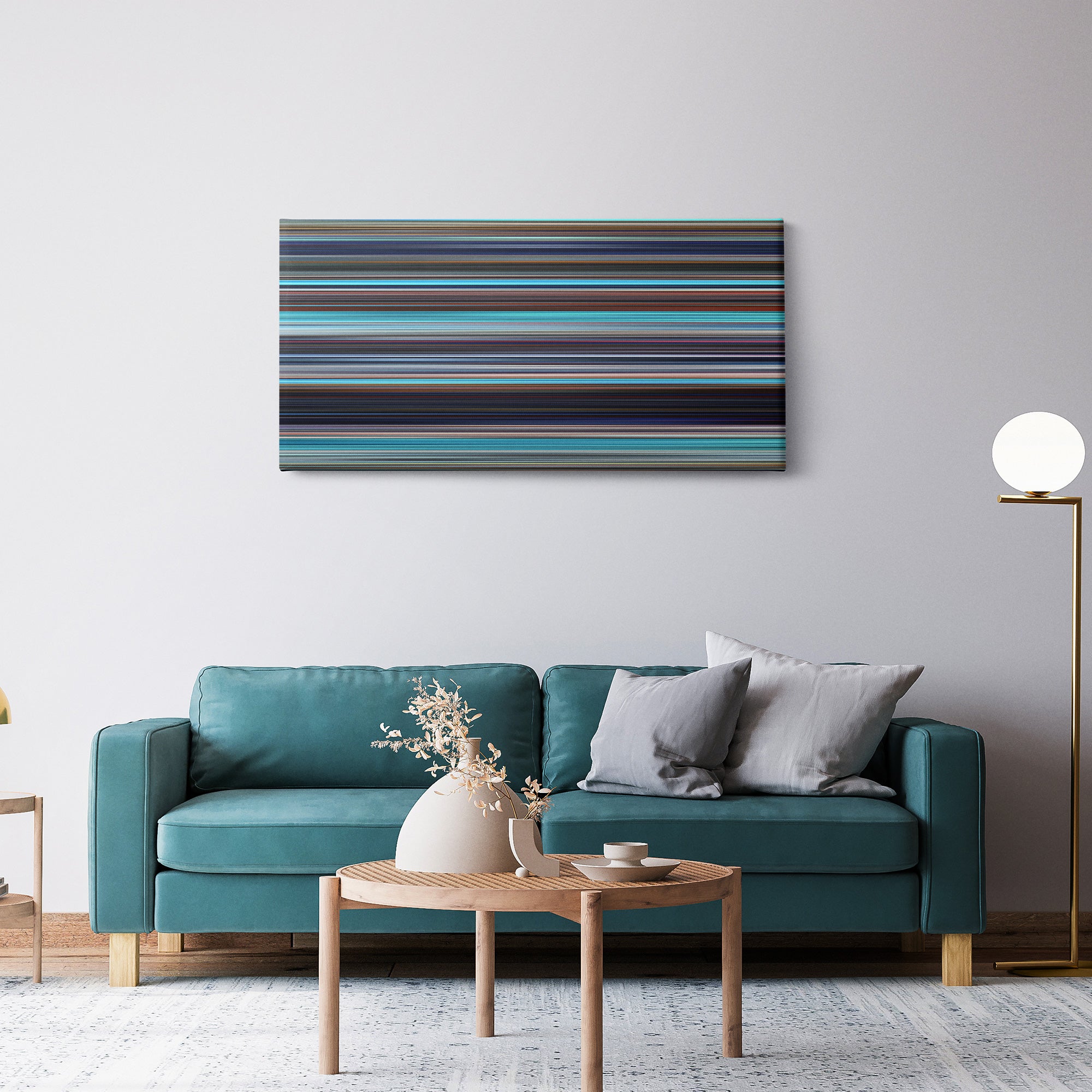 As Tears Go By (1988) CineSpectrum Color Spectrum Canvas Print - Hanging Horizontal on Wall in Room