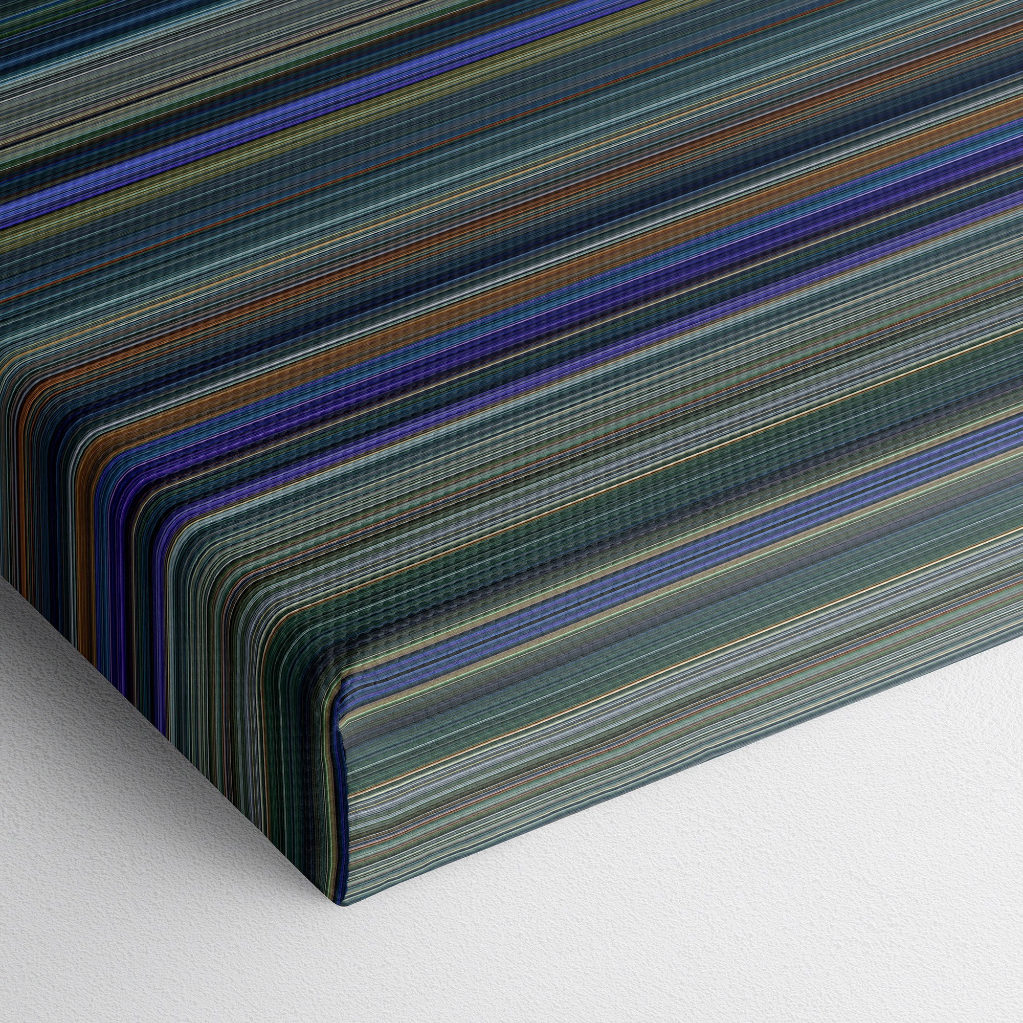 Avatar (2009) CineSpectrum Color Spectrum Canvas Print - Close Up of Bottom of Print
