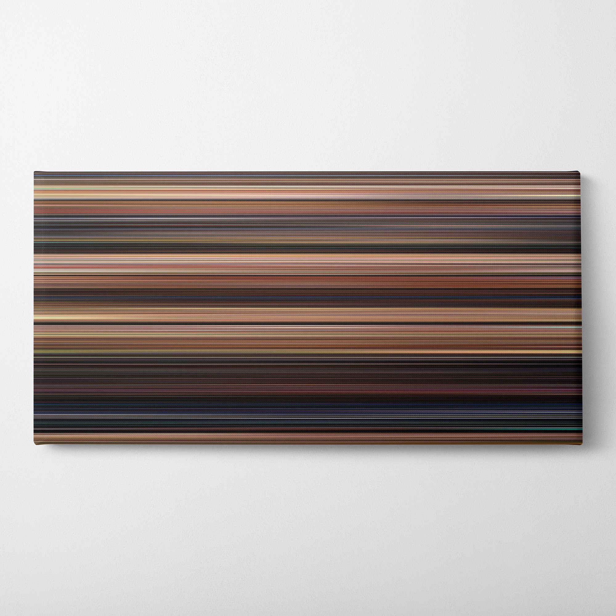 Back to the Future (1985) CineSpectrum Color Spectrum Canvas Print - Horizontal on Wall