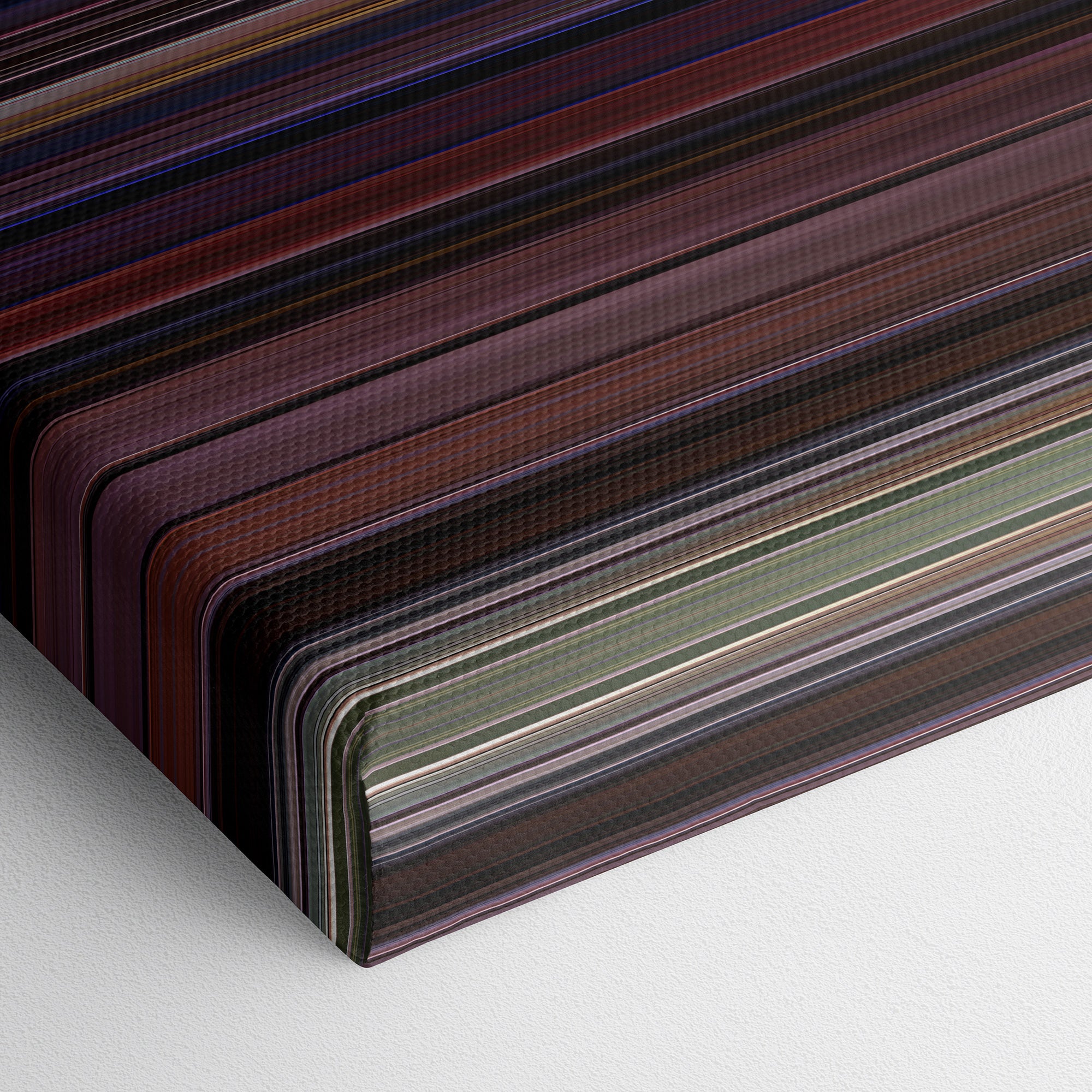 Bad Lieutenant (1992) CineSpectrum Color Spectrum Canvas Print - Close Up of Bottom of Print