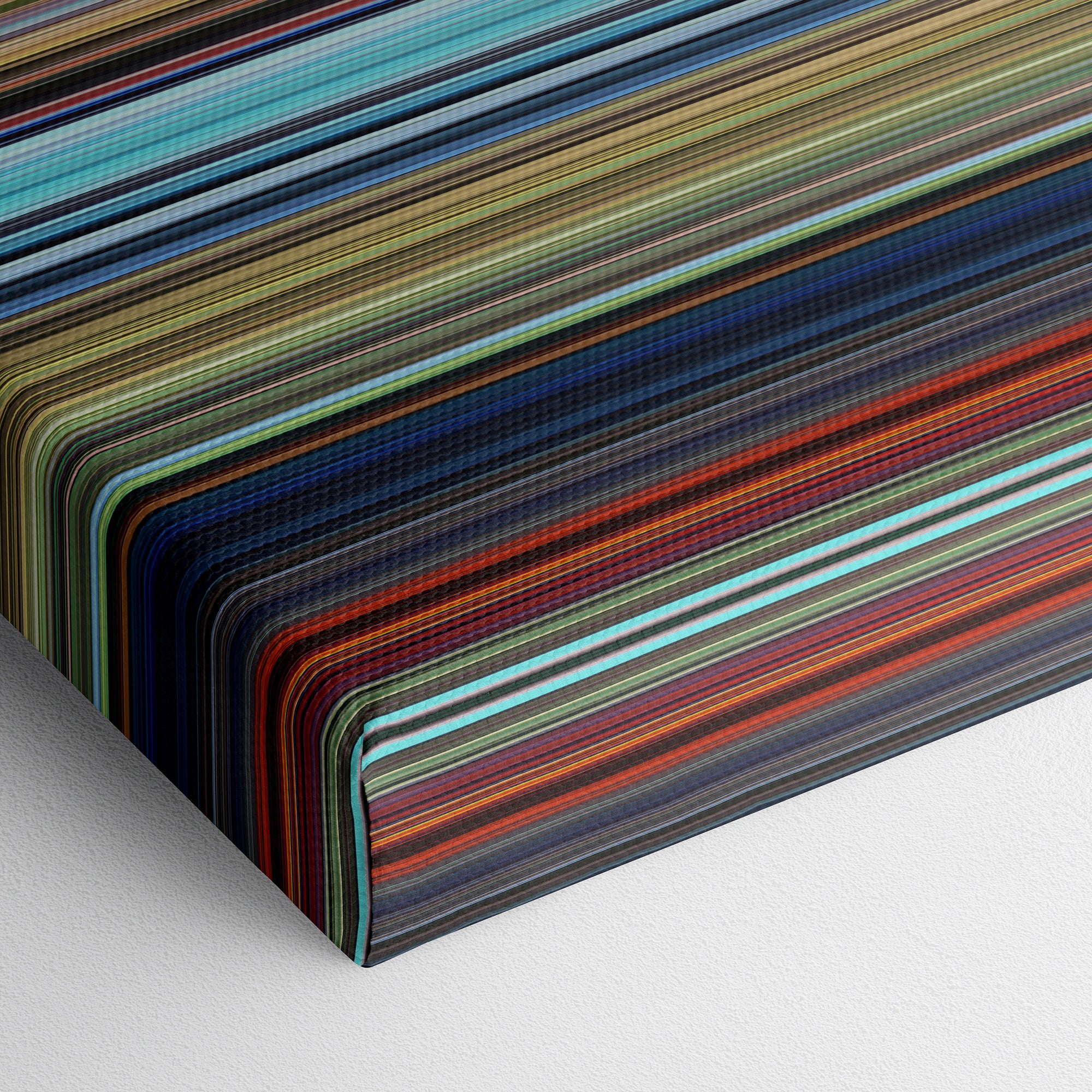 Bambi (1942) CineSpectrum Color Spectrum Canvas Print - Close Up of Bottom of Print