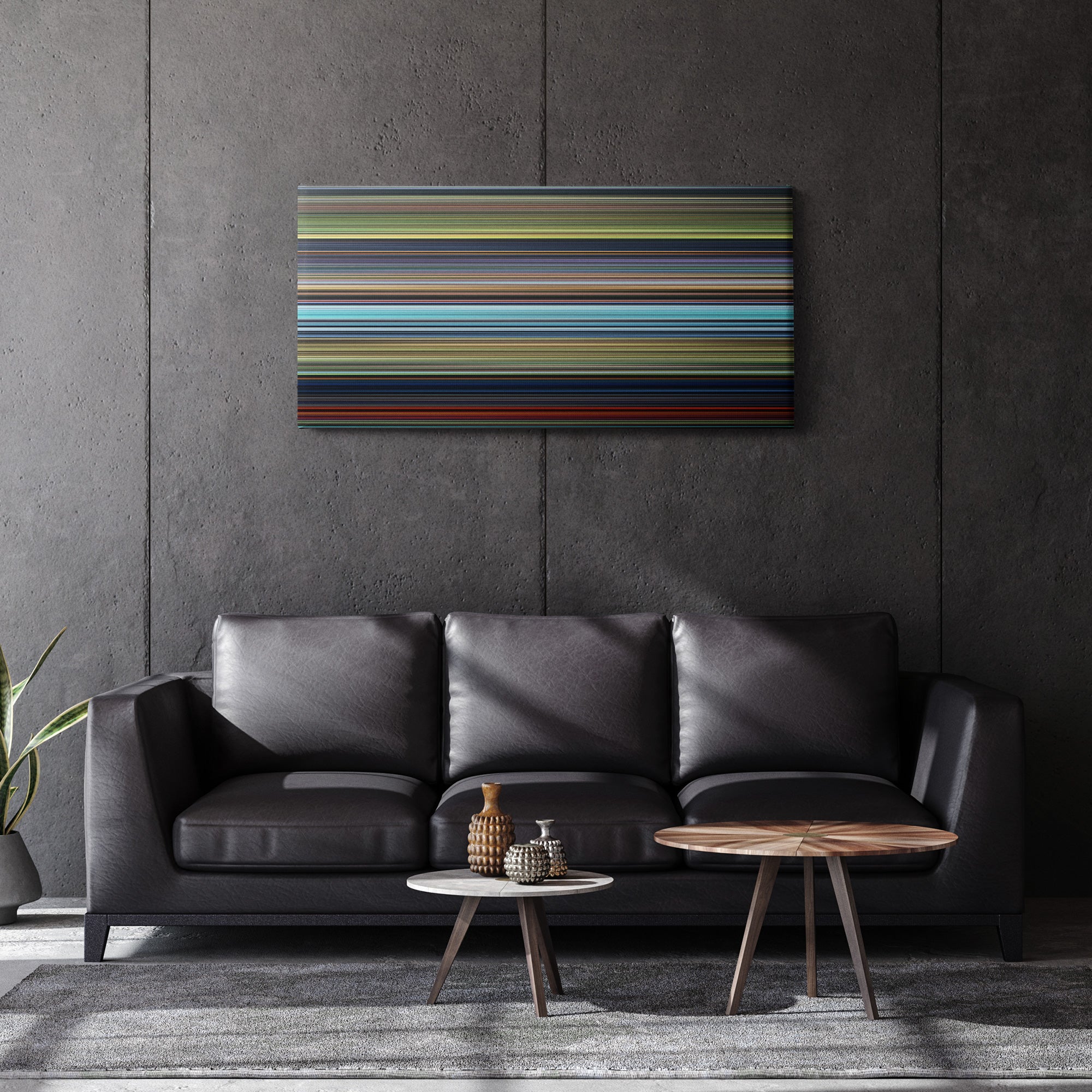 Bambi (1942) CineSpectrum Color Spectrum Canvas Print - Hanging Horizontal on Wall in Room