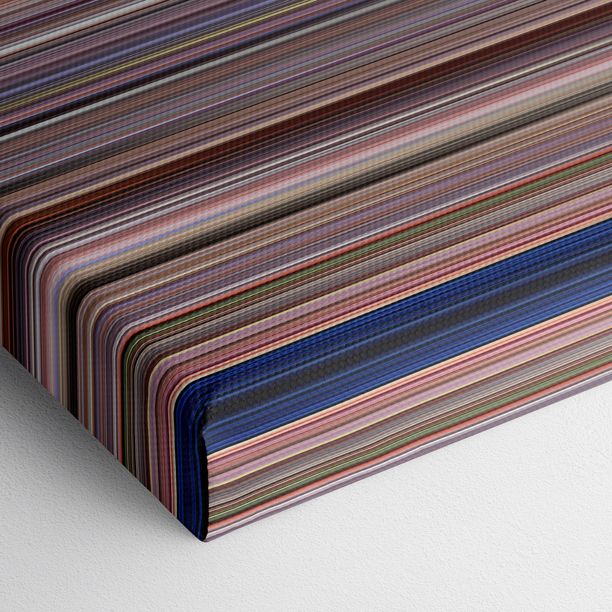 Baraka (1992) CineSpectrum Color Spectrum Canvas Print - Close Up of Bottom of Print