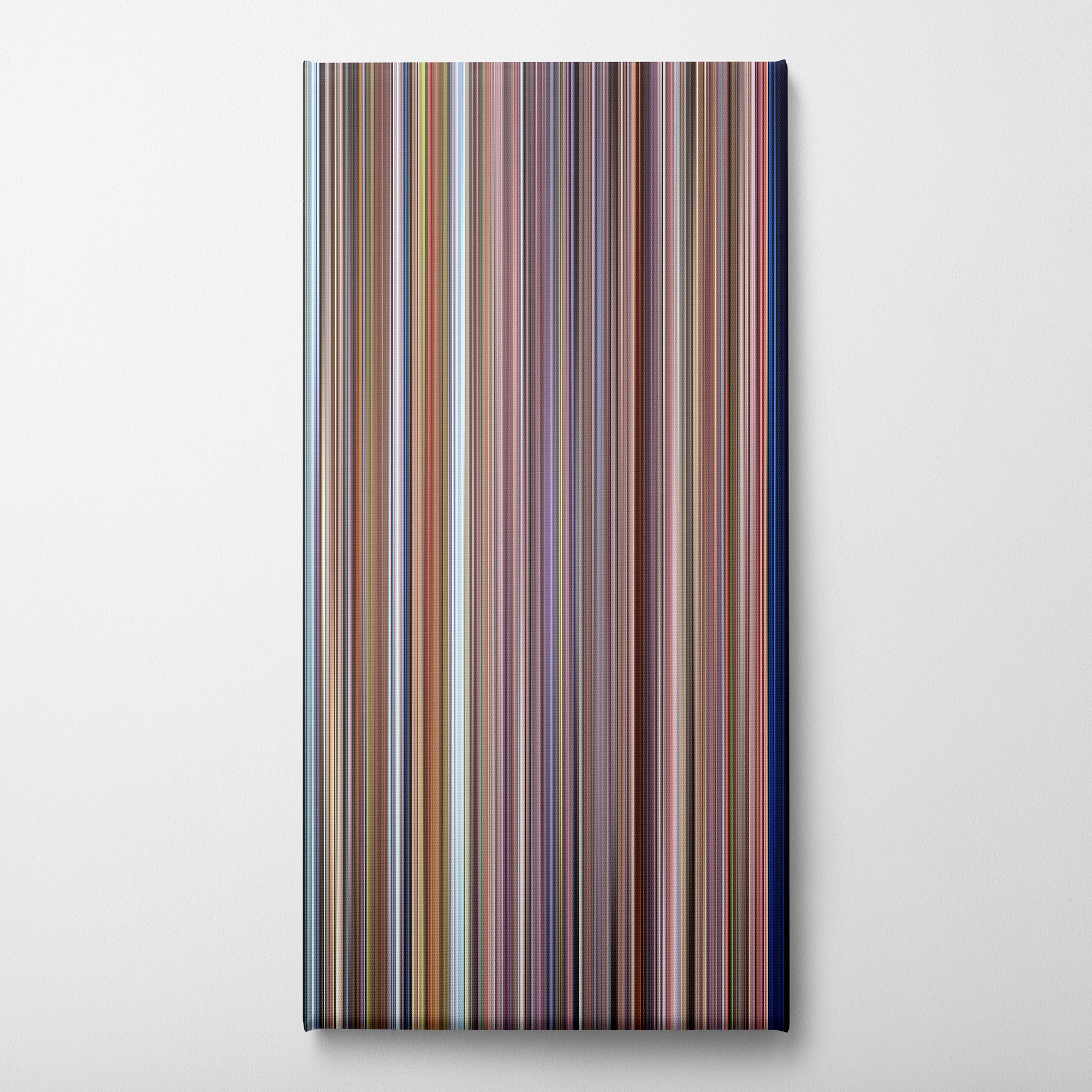 Baraka (1992) CineSpectrum Color Spectrum Canvas Print - Vertical on Wall