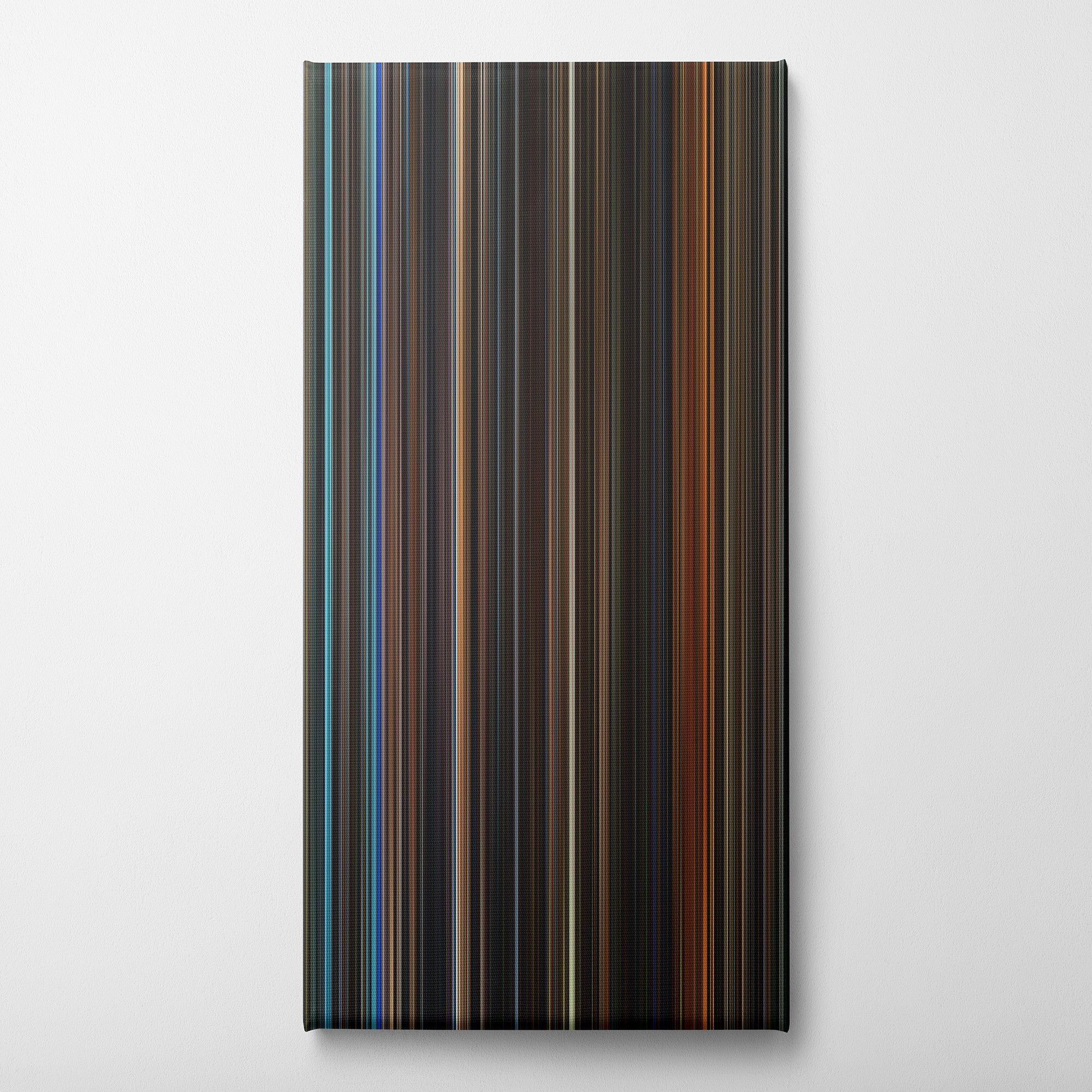 Batman Begins (2005) CineSpectrum Color Spectrum Canvas Print - Vertical on Wall