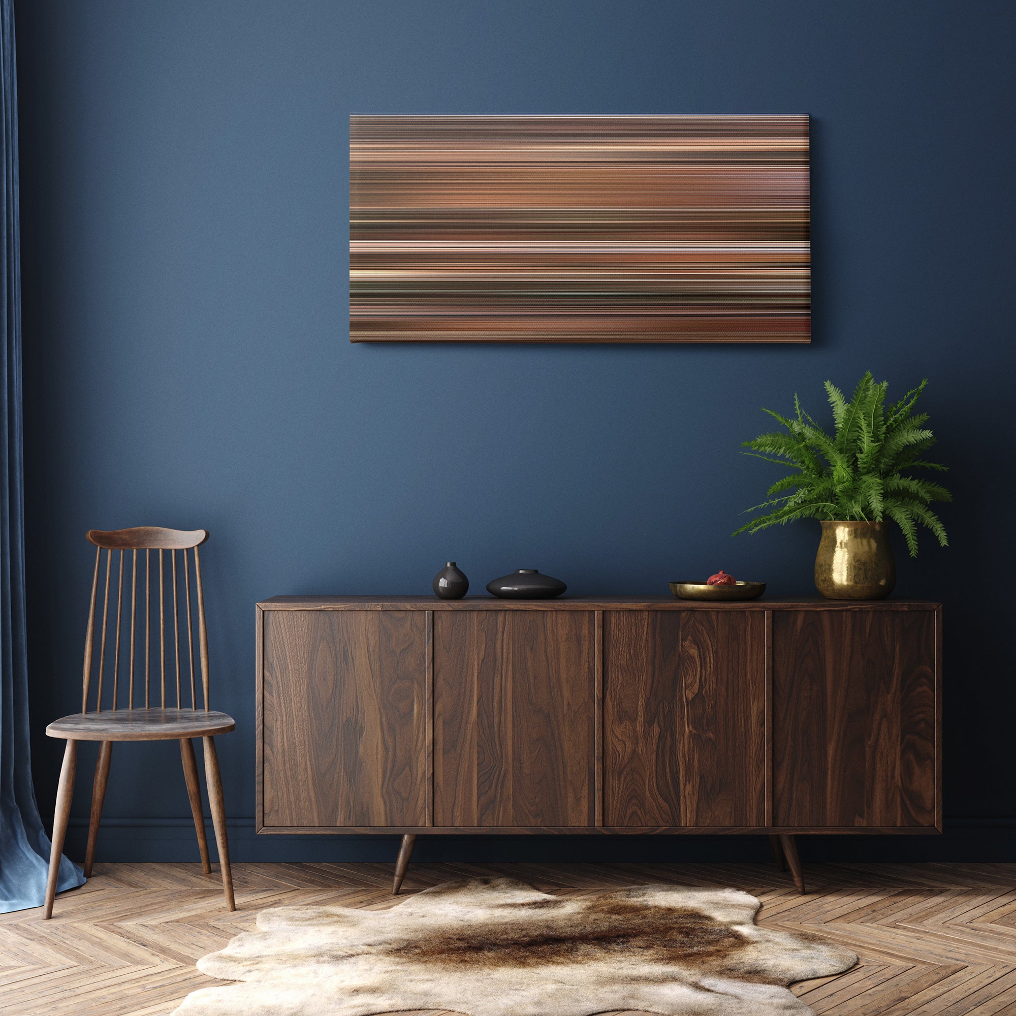 Before Sunset (2004) CineSpectrum Color Spectrum Canvas Print - Hanging Horizontal on Wall in Room