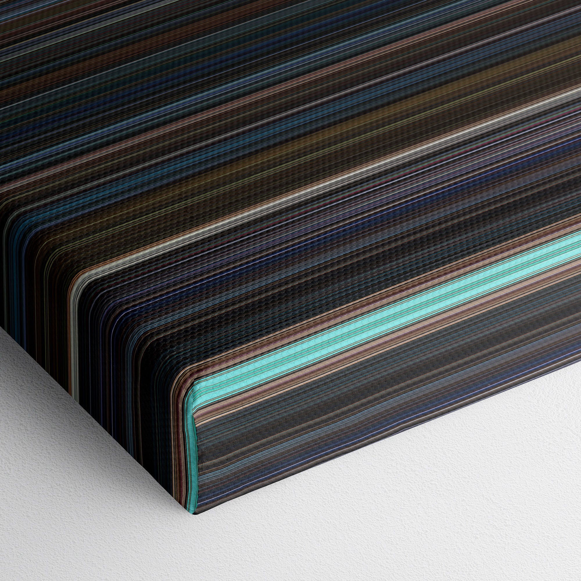 Being John Malkovich (1999) CineSpectrum Color Spectrum Canvas Print - Close Up of Bottom of Print