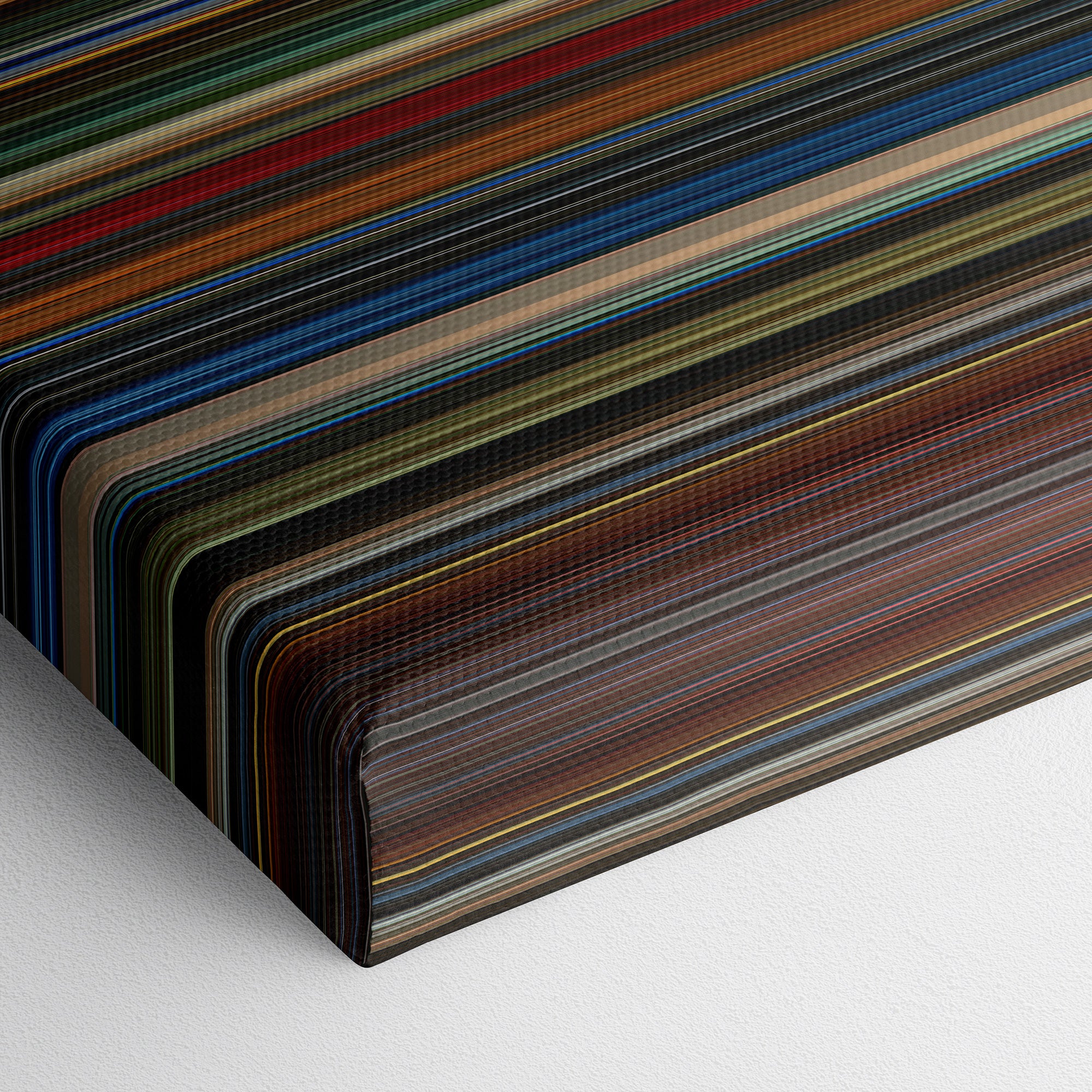 Belly (1998) CineSpectrum Color Spectrum Canvas Print - Close Up of Bottom of Print