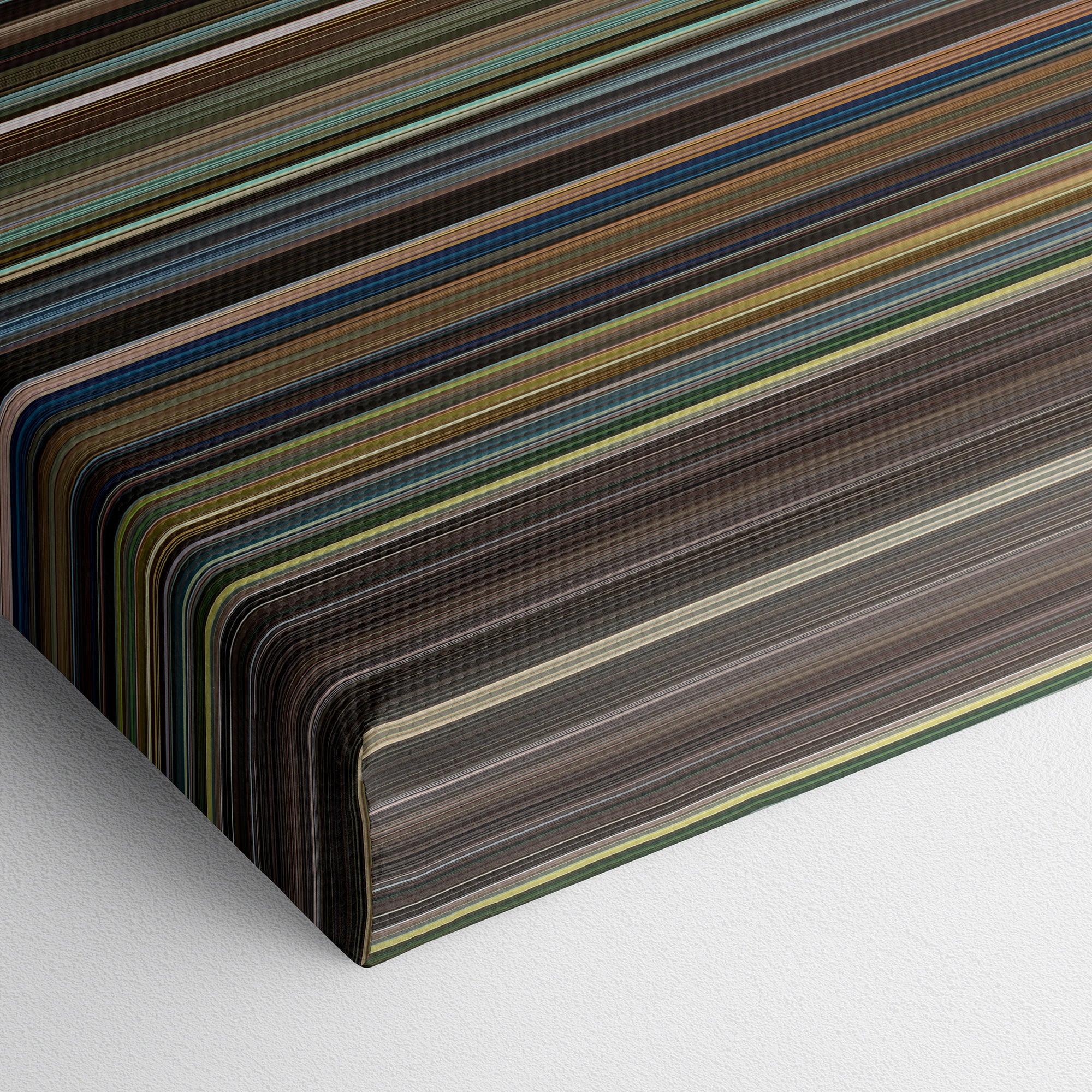 Big Eyes (2014) CineSpectrum Color Spectrum Canvas Print - Close Up of Bottom of Print