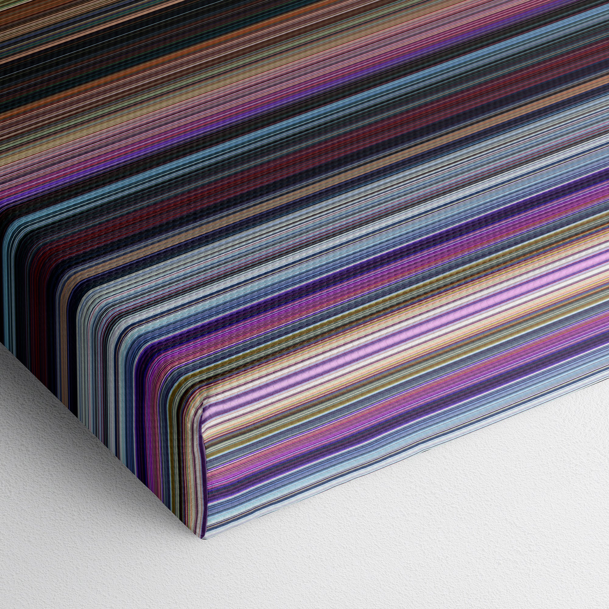 Big Hero 6 (2014) CineSpectrum Color Spectrum Canvas Print - Close Up of Bottom of Print