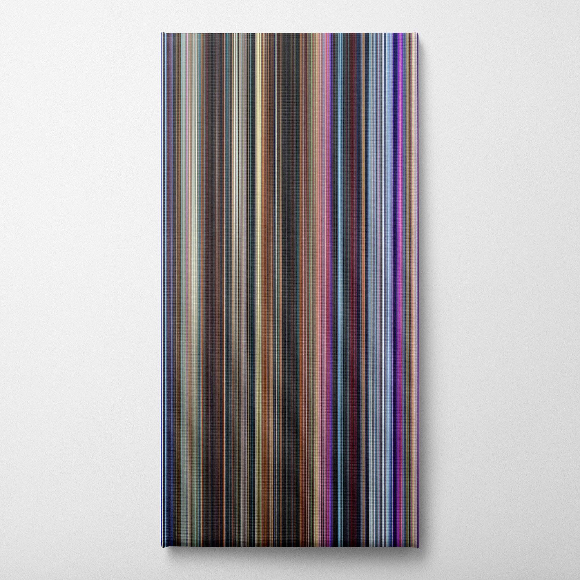 Big Hero 6 (2014) CineSpectrum Color Spectrum Canvas Print - Vertical on Wall