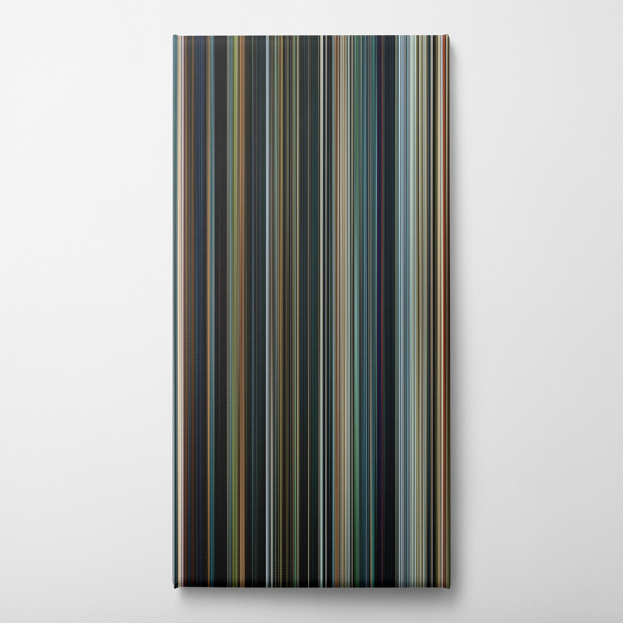Black Panther - Wakanda Forever (2022) CineSpectrum Color Spectrum Canvas Print - Vertical on Wall
