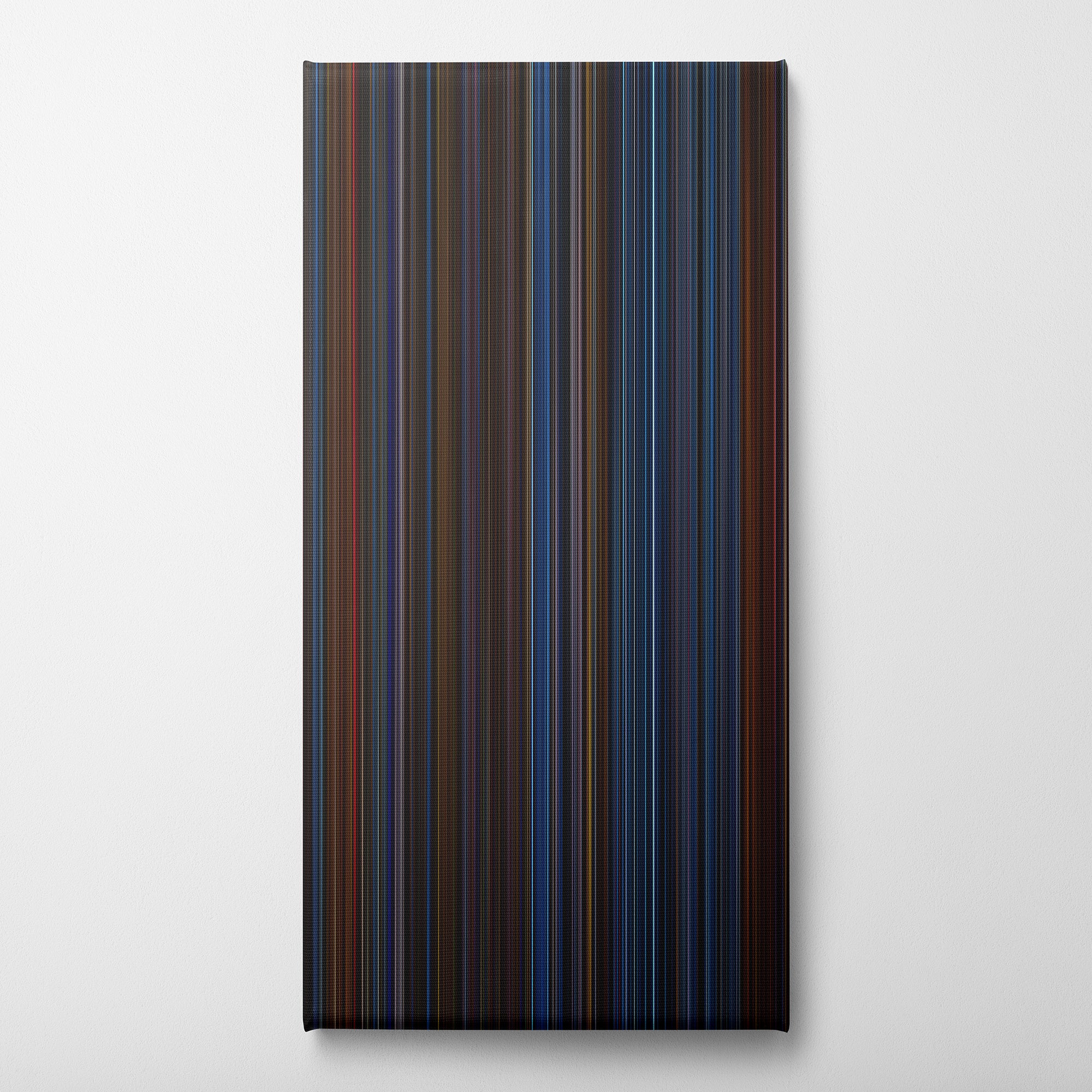 Blade II (2002) CineSpectrum Color Spectrum Canvas Print - Vertical on Wall
