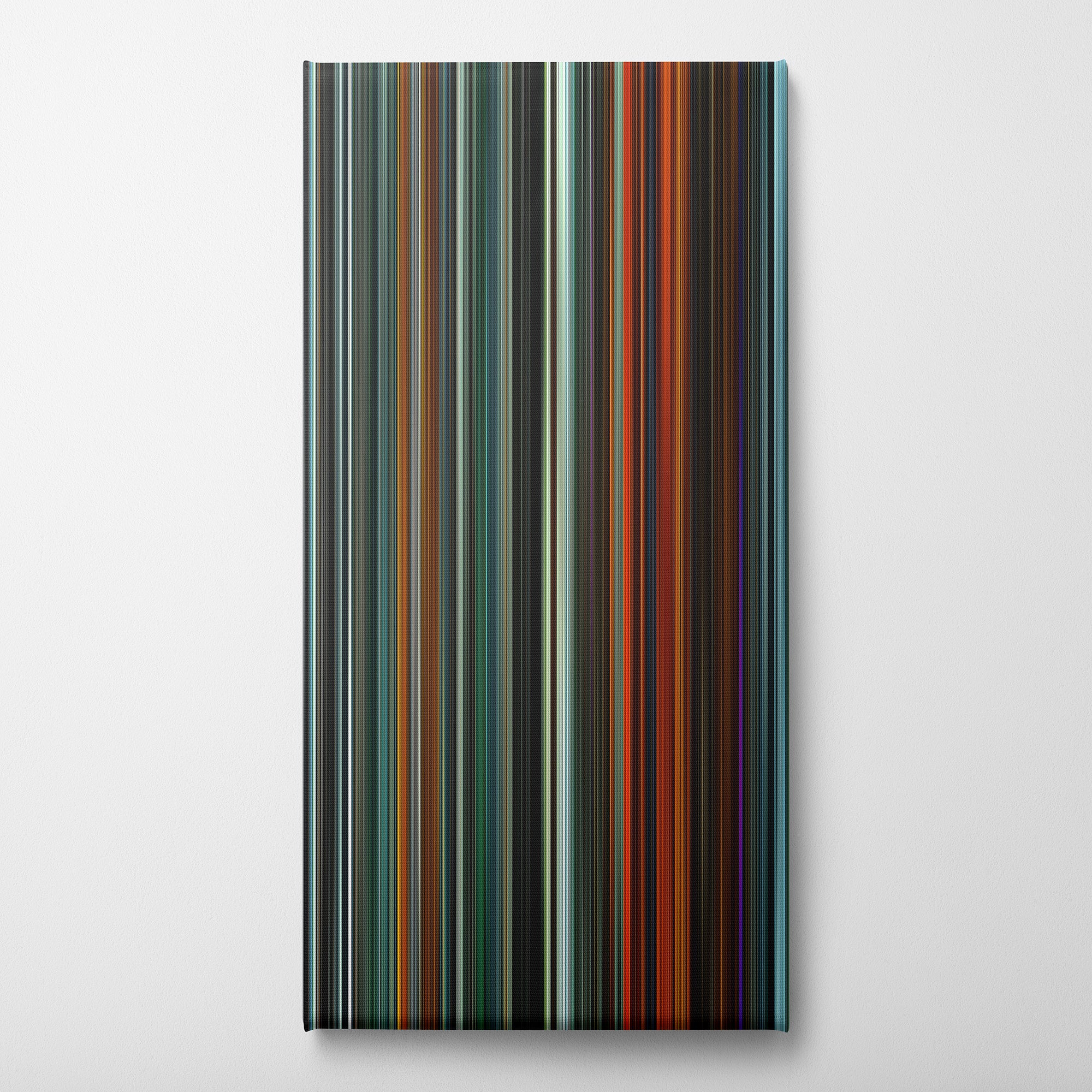 Blade Runner 2049 (2017) CineSpectrum Color Spectrum Canvas Print - Vertical on Wall
