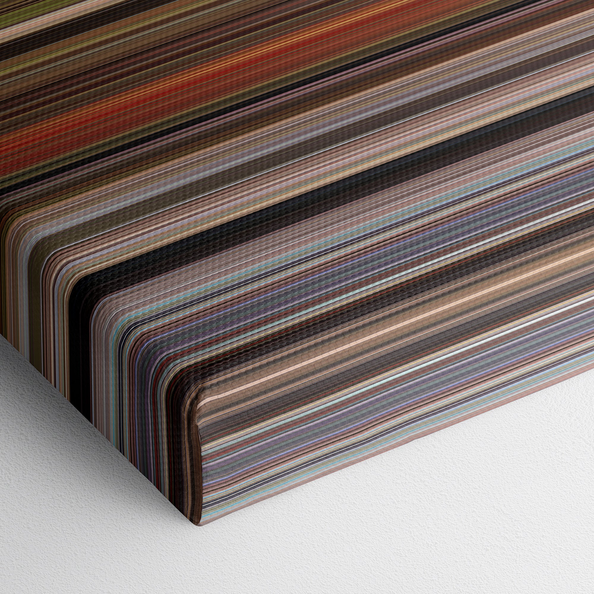 Blazing Saddles (1974) CineSpectrum Color Spectrum Canvas Print - Close Up of Bottom of Print