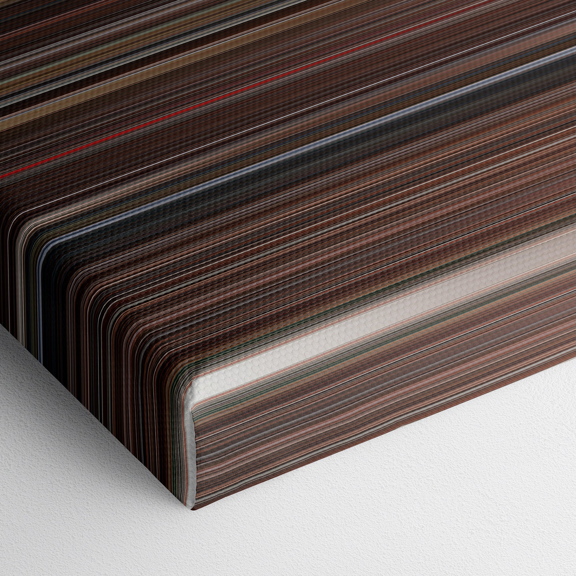 Bloodsport (1988) CineSpectrum Color Spectrum Canvas Print - Close Up of Bottom of Print