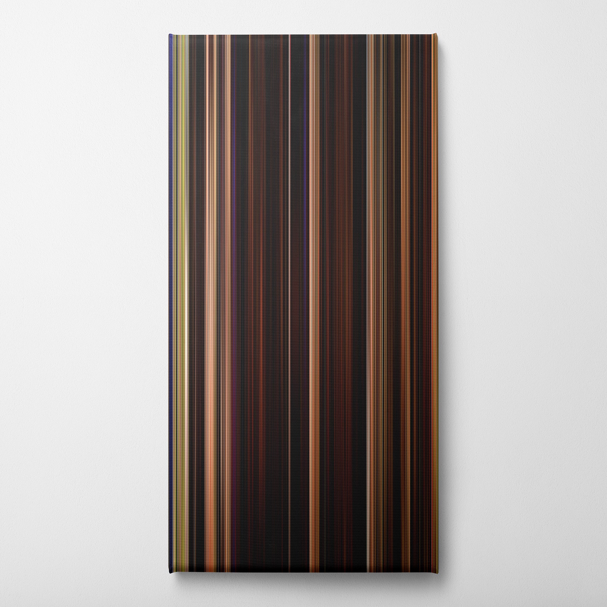 Blue Velvet (1986) CineSpectrum Color Spectrum Canvas Print - Vertical on Wall