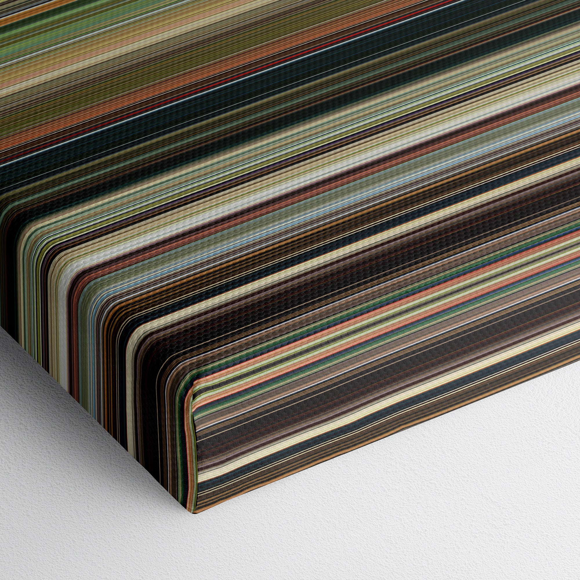Bolt (2008) CineSpectrum Color Spectrum Canvas Print - Close Up of Bottom of Print