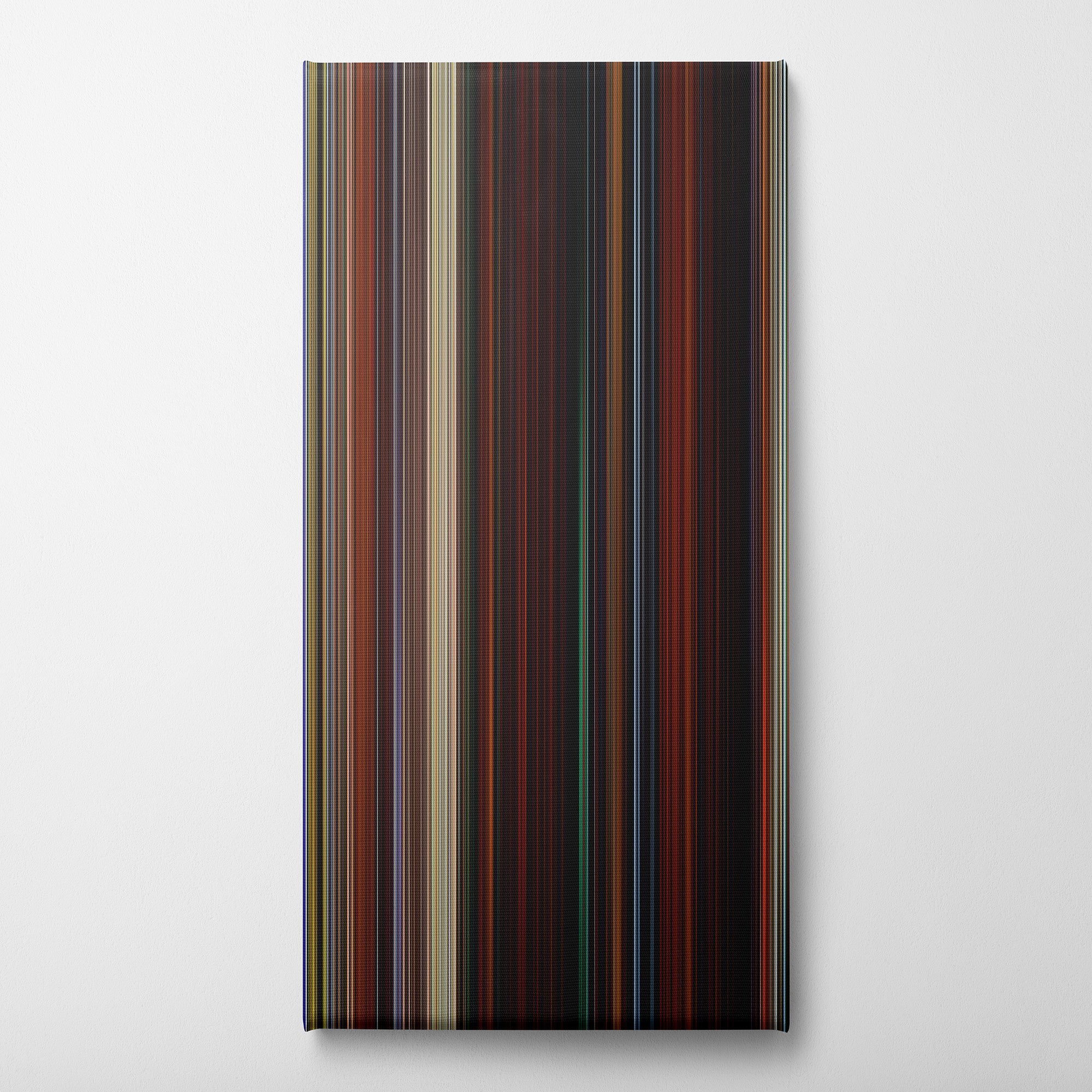 Brave (2012) CineSpectrum Color Spectrum Canvas Print - Vertical on Wall