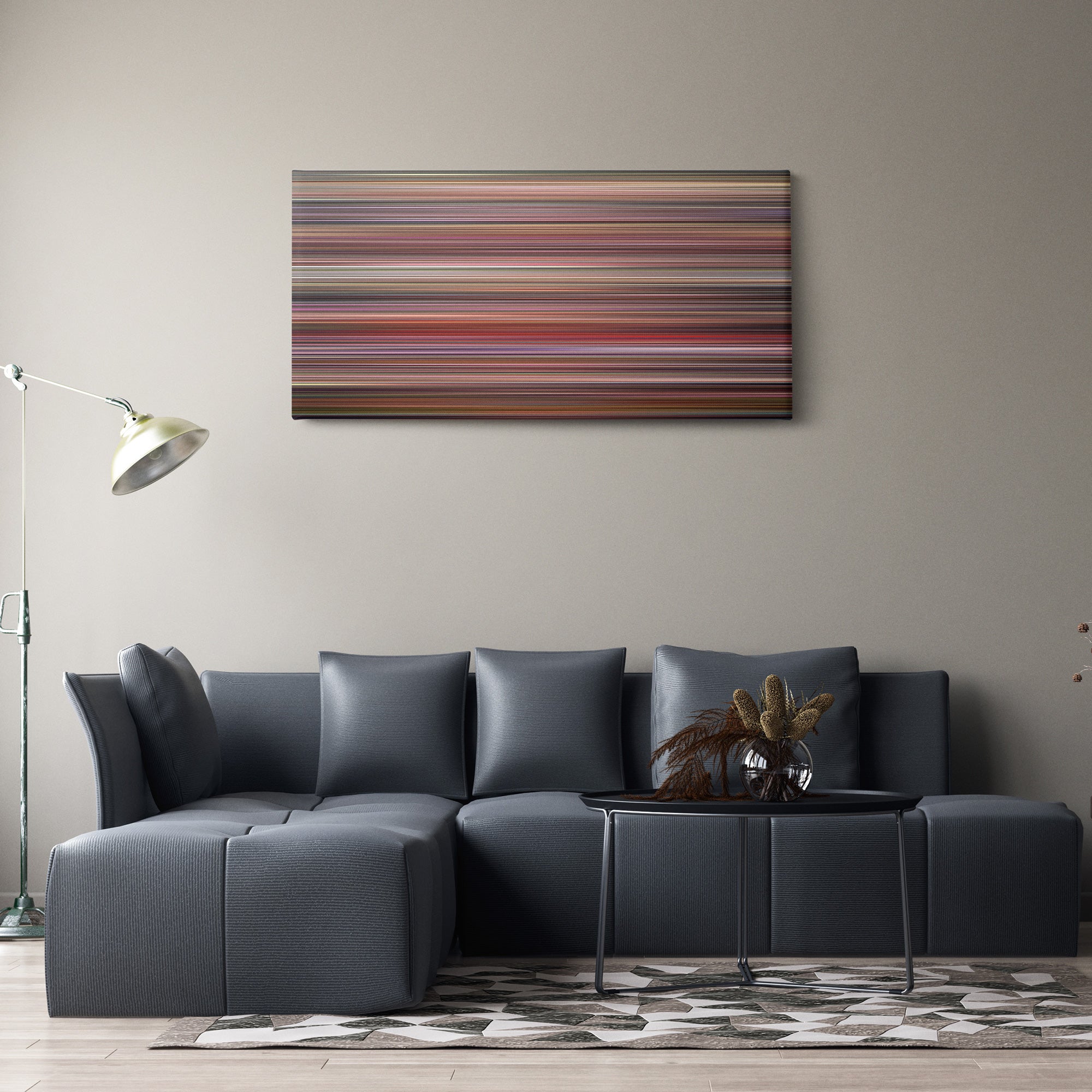 Breakfast At Tiffany's (1961) CineSpectrum Color Spectrum Canvas Print - Hanging Horizontal on Wall in Room