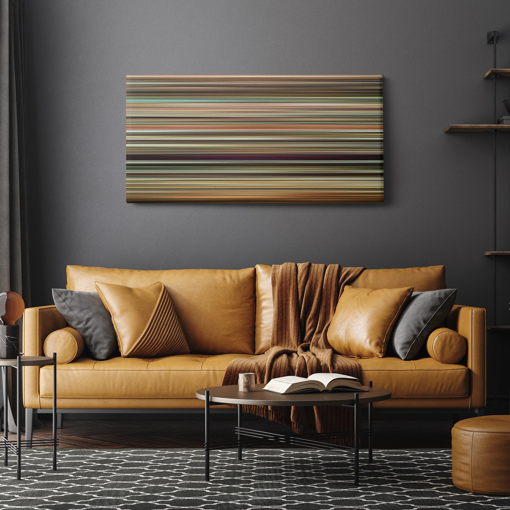 Bride Wars (2009) CineSpectrum Color Spectrum Canvas Print - Hanging Horizontal on Wall in Room