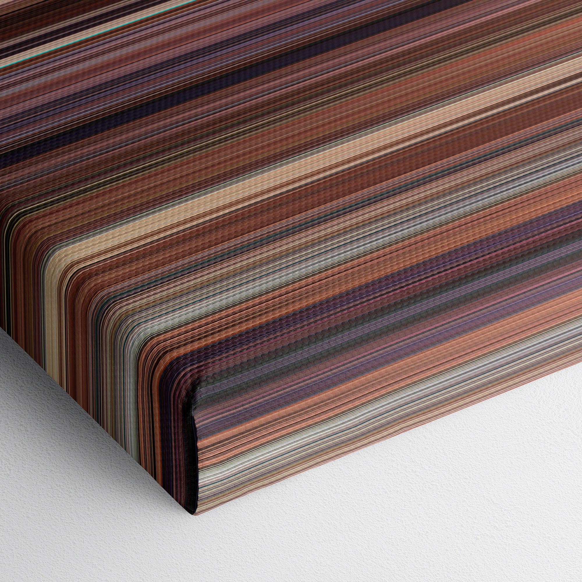 Bridesmaids (2011) CineSpectrum Color Spectrum Canvas Print - Close Up of Bottom of Print