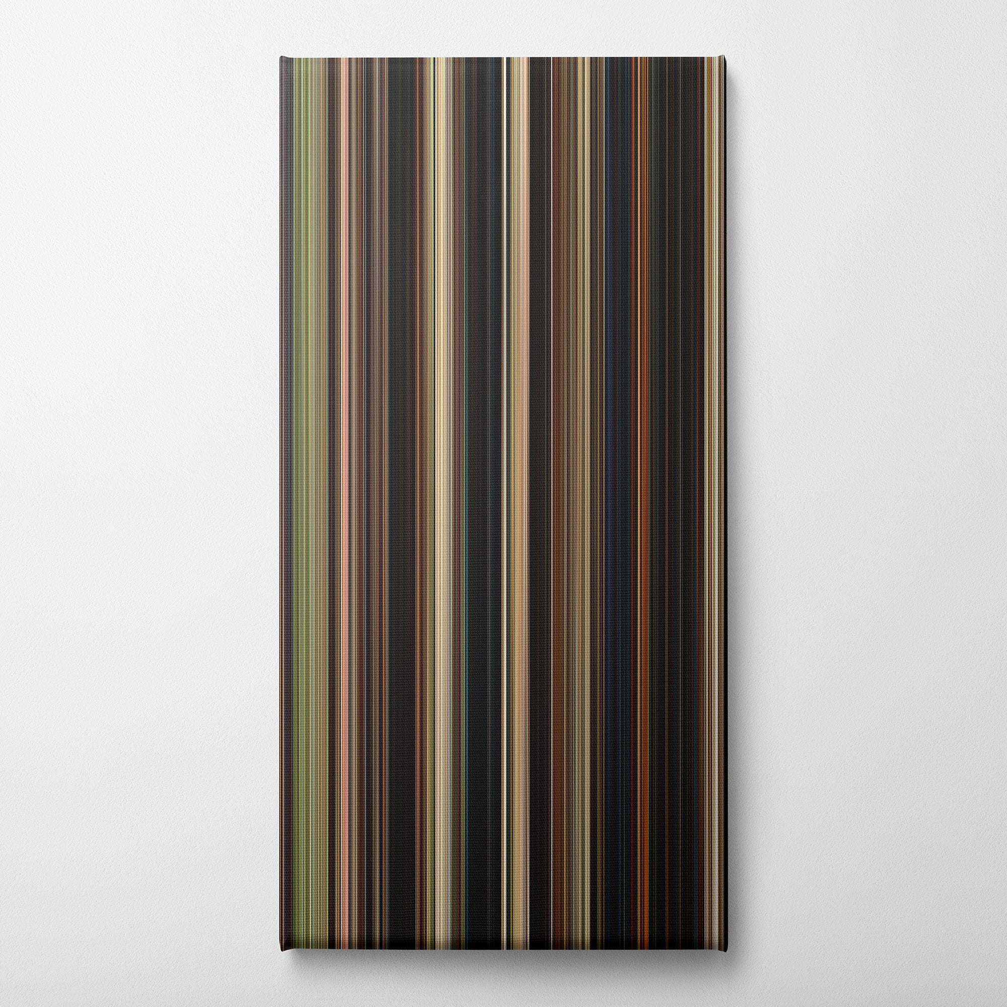 Bumblebee (2018) CineSpectrum Color Spectrum Canvas Print - Vertical on Wall