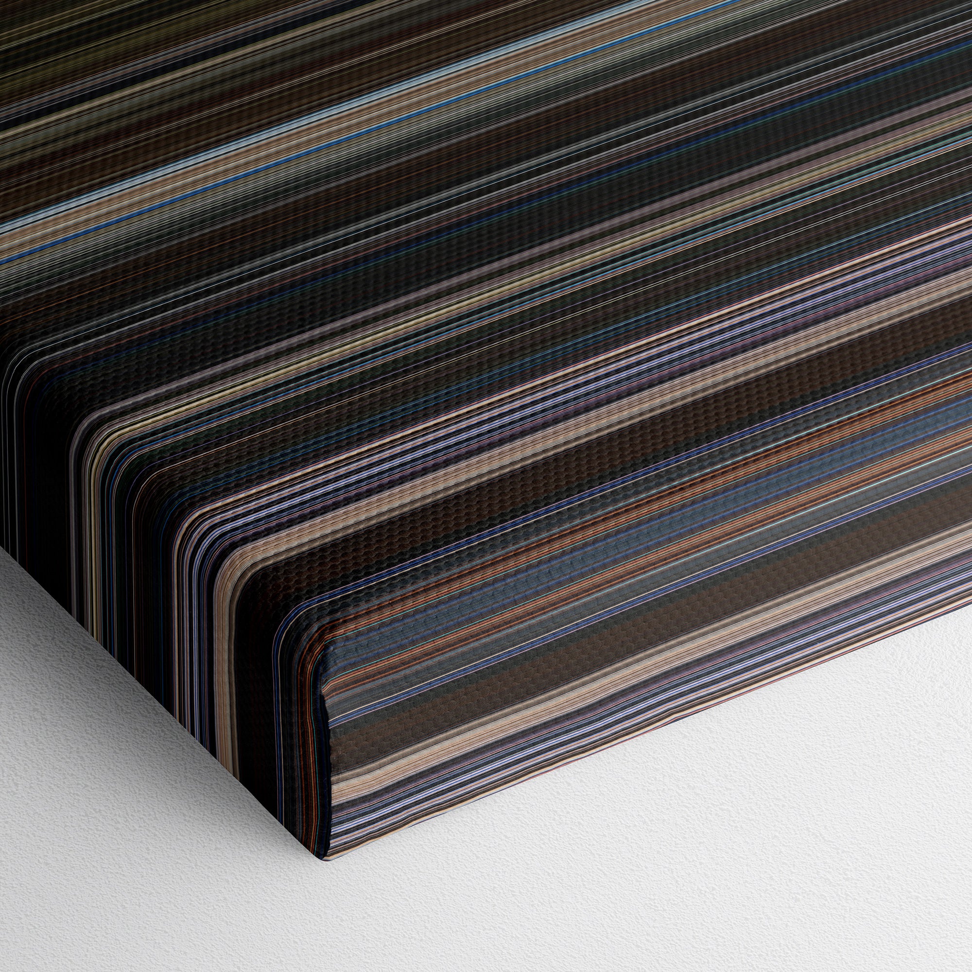 Captain Marvel (2019) CineSpectrum Color Spectrum Canvas Print - Close Up of Bottom of Print
