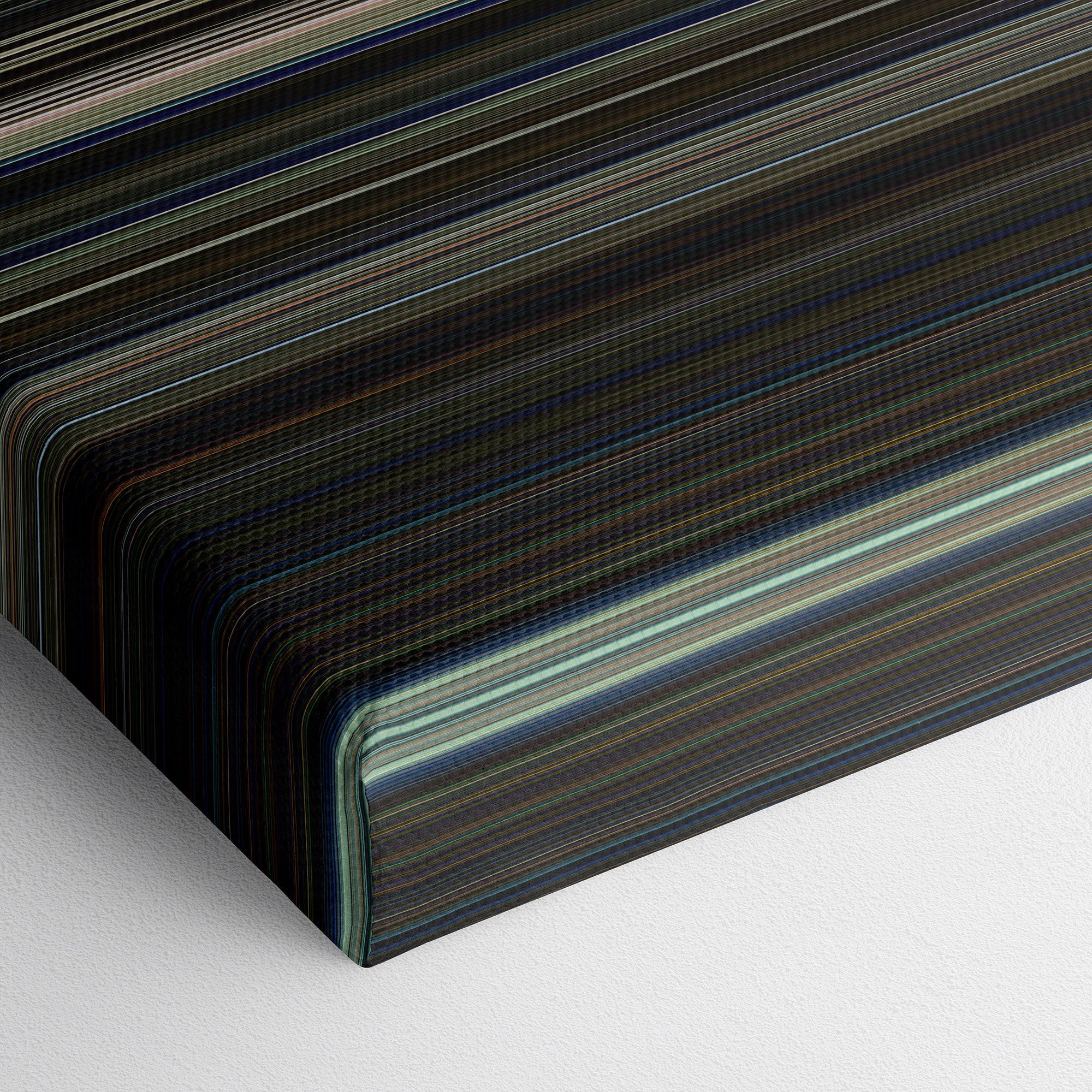 Captain Phillips (2013) CineSpectrum Color Spectrum Canvas Print - Close Up of Bottom of Print