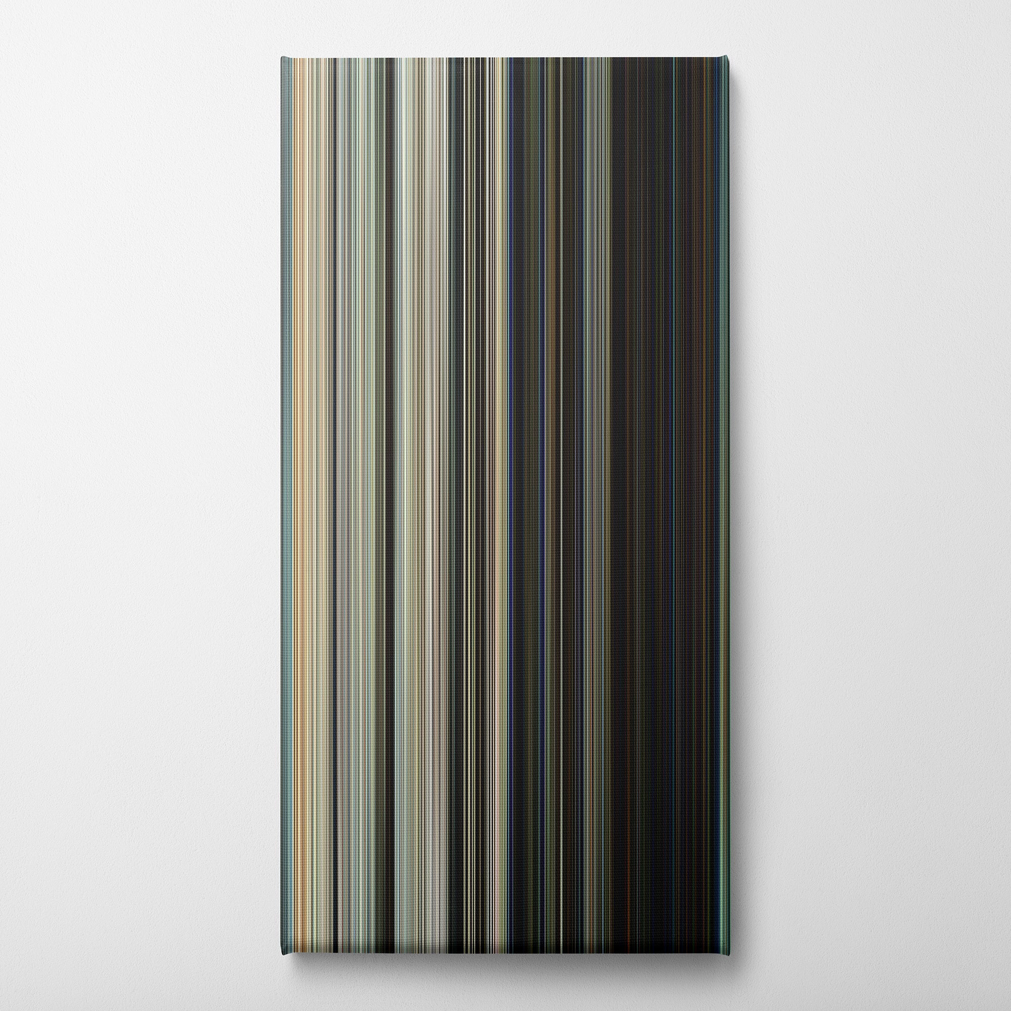 Captain Phillips (2013) CineSpectrum Color Spectrum Canvas Print - Vertical on Wall