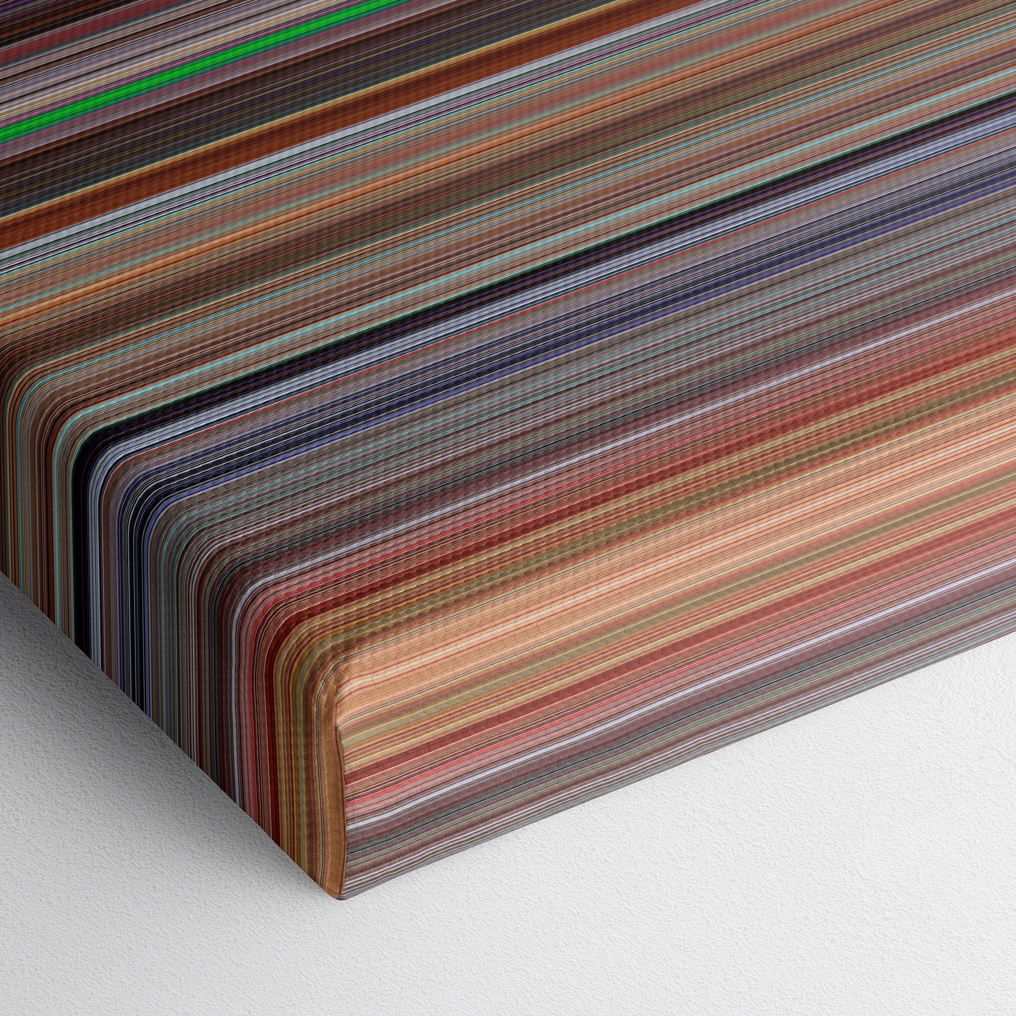 Cars 2 (2011) CineSpectrum Color Spectrum Canvas Print - Close Up of Bottom of Print